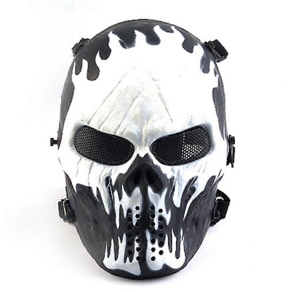Chief Skull Mask CS Gear Tactical Riding Mask Full Face Army Outdoor Combat Party Decoration/D