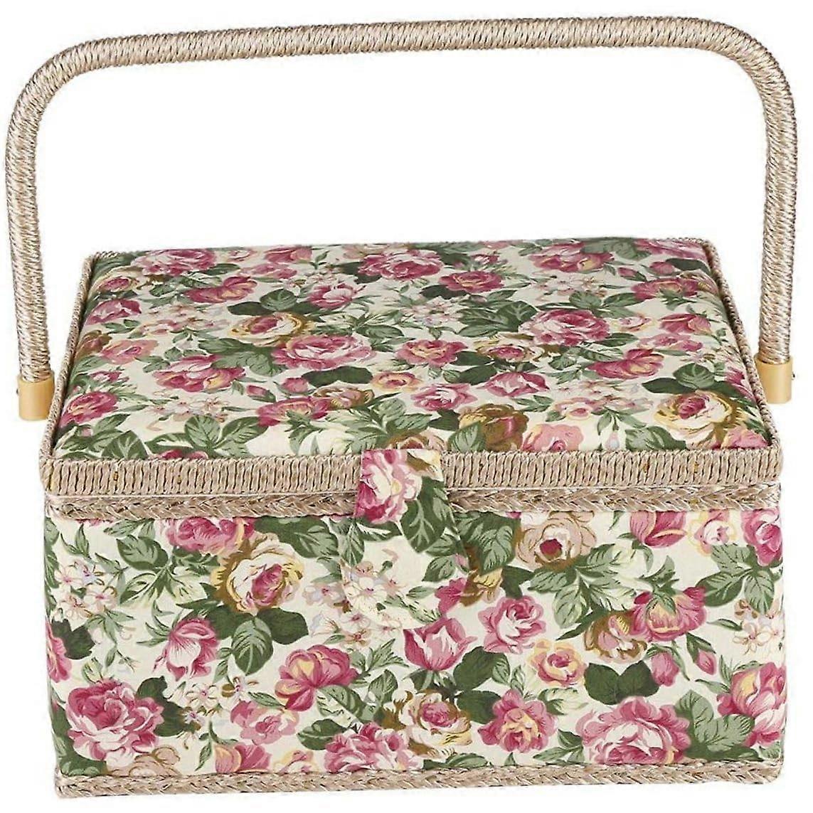 Extra Large Sewing Box Organiser, Vintage Sewing Kit Box, Sewing Basket Kit