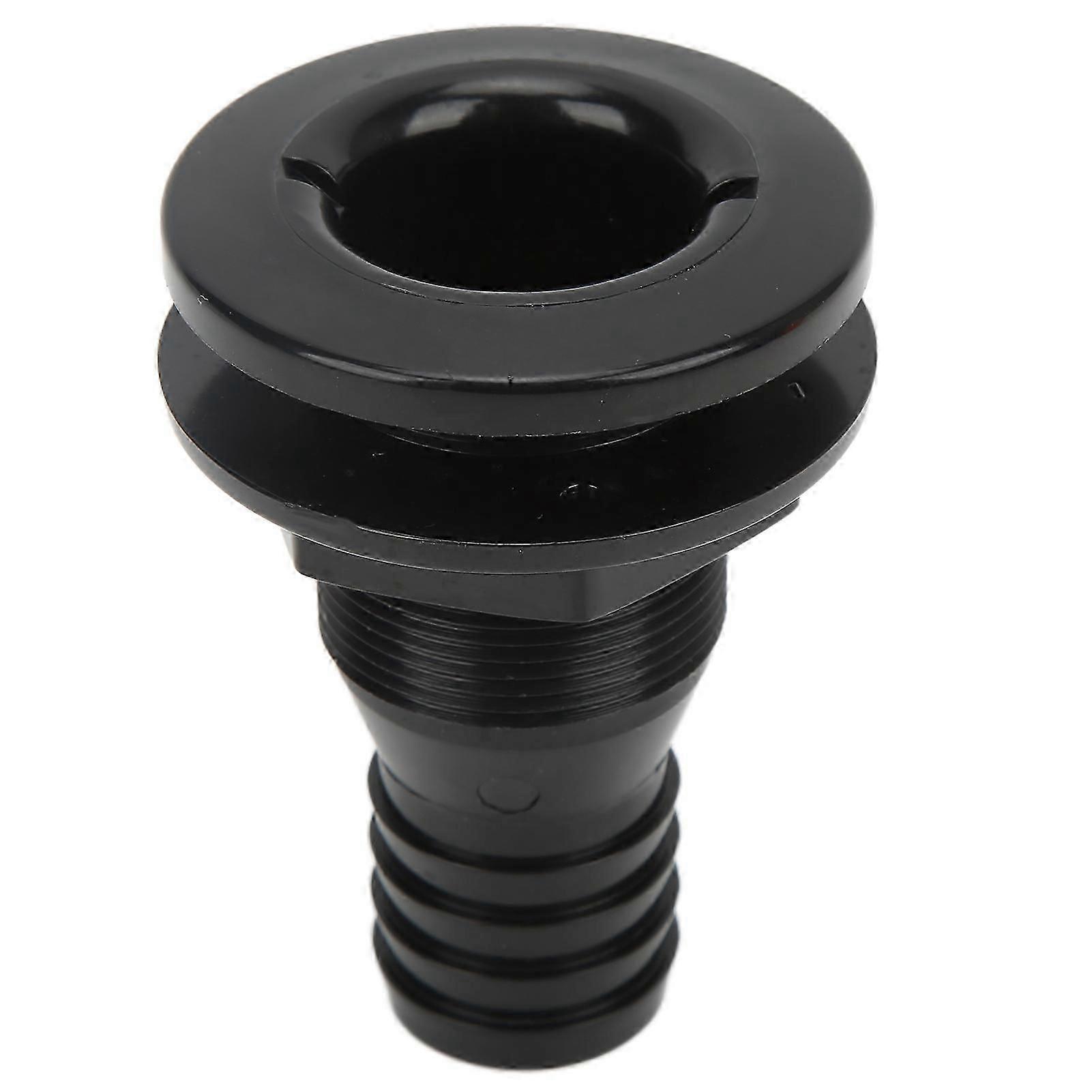 11/4in Boat Thru Hull Connection Black Plastic Pipe Fitting Suitable for Onboard Plumbing System