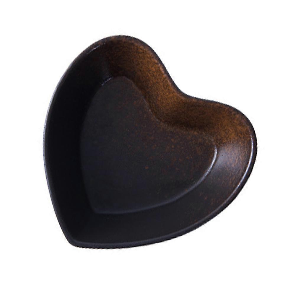 Creative Bowl Heart Shaped Ceramic Salad Bowl Home Store Use Daily Decorative Purpose 6 Inch 1Set