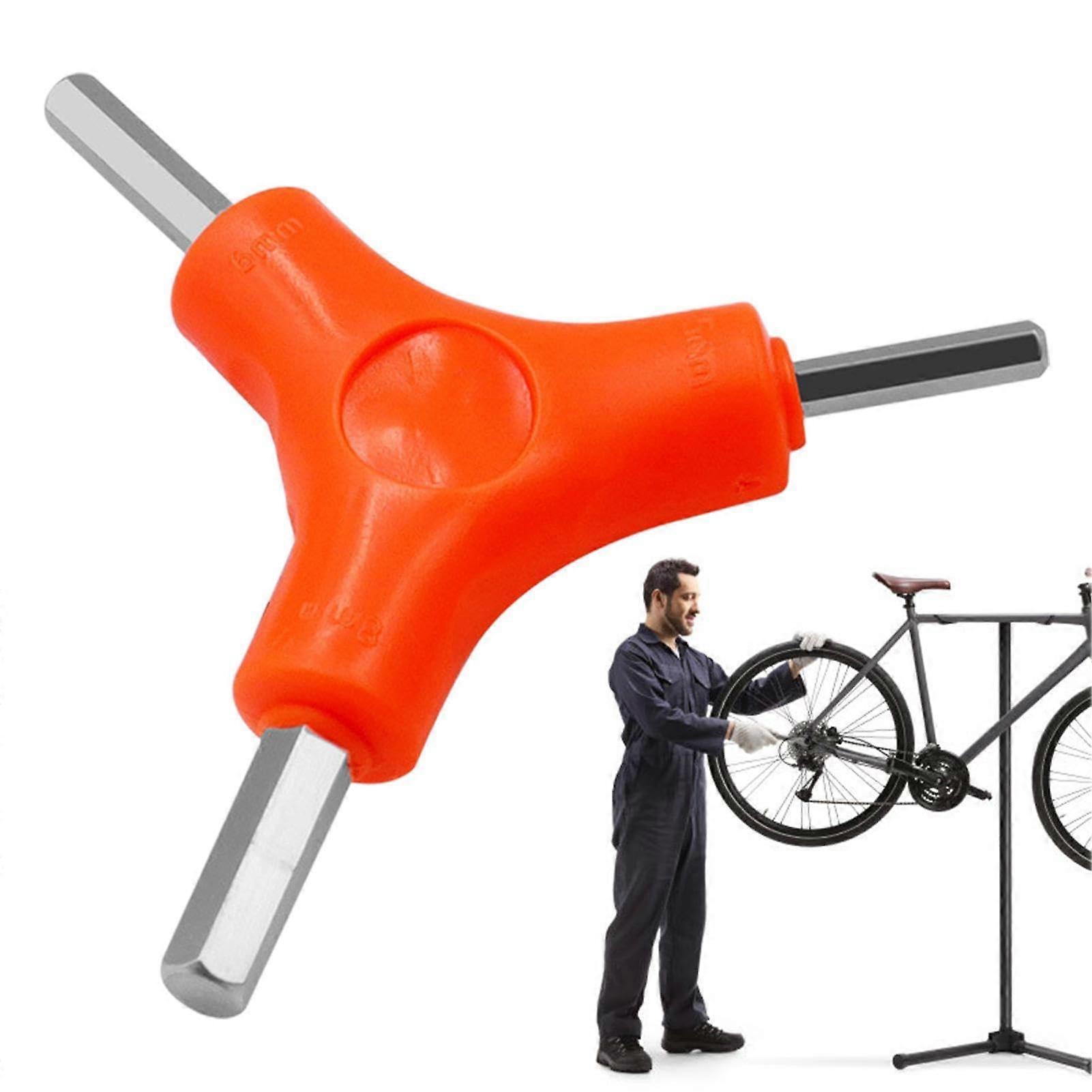 Bicycle Tool for Travel Y-Shaped Allen Nut Set 2.5/3/4 mm Steel Multifunctional Three-Way Key Repair Tool for Bikes