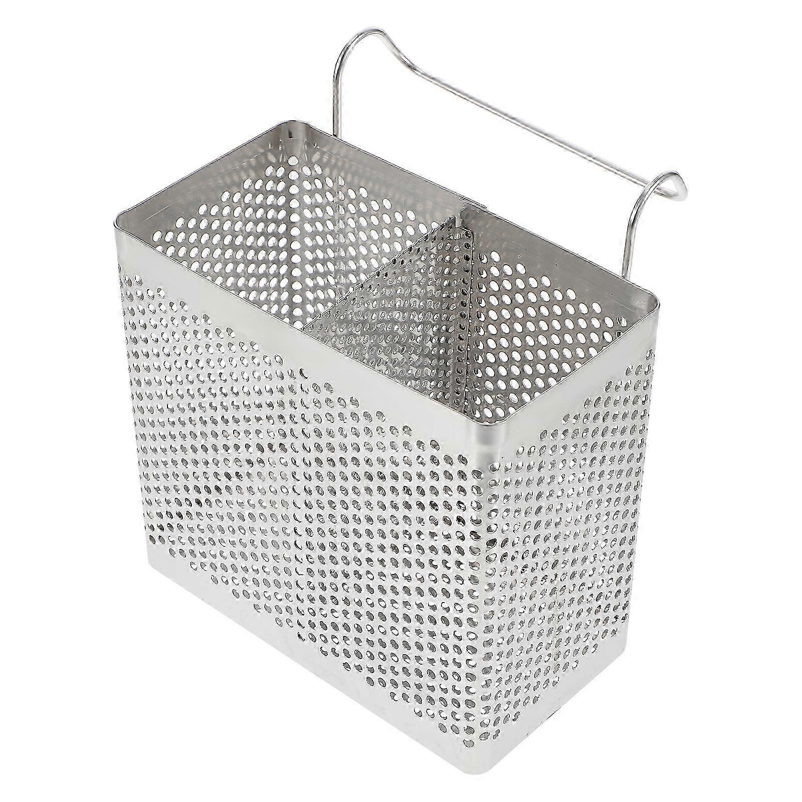 Sink Utensil Drainer Rack - Spoon Fork Holder & Flatware Storage