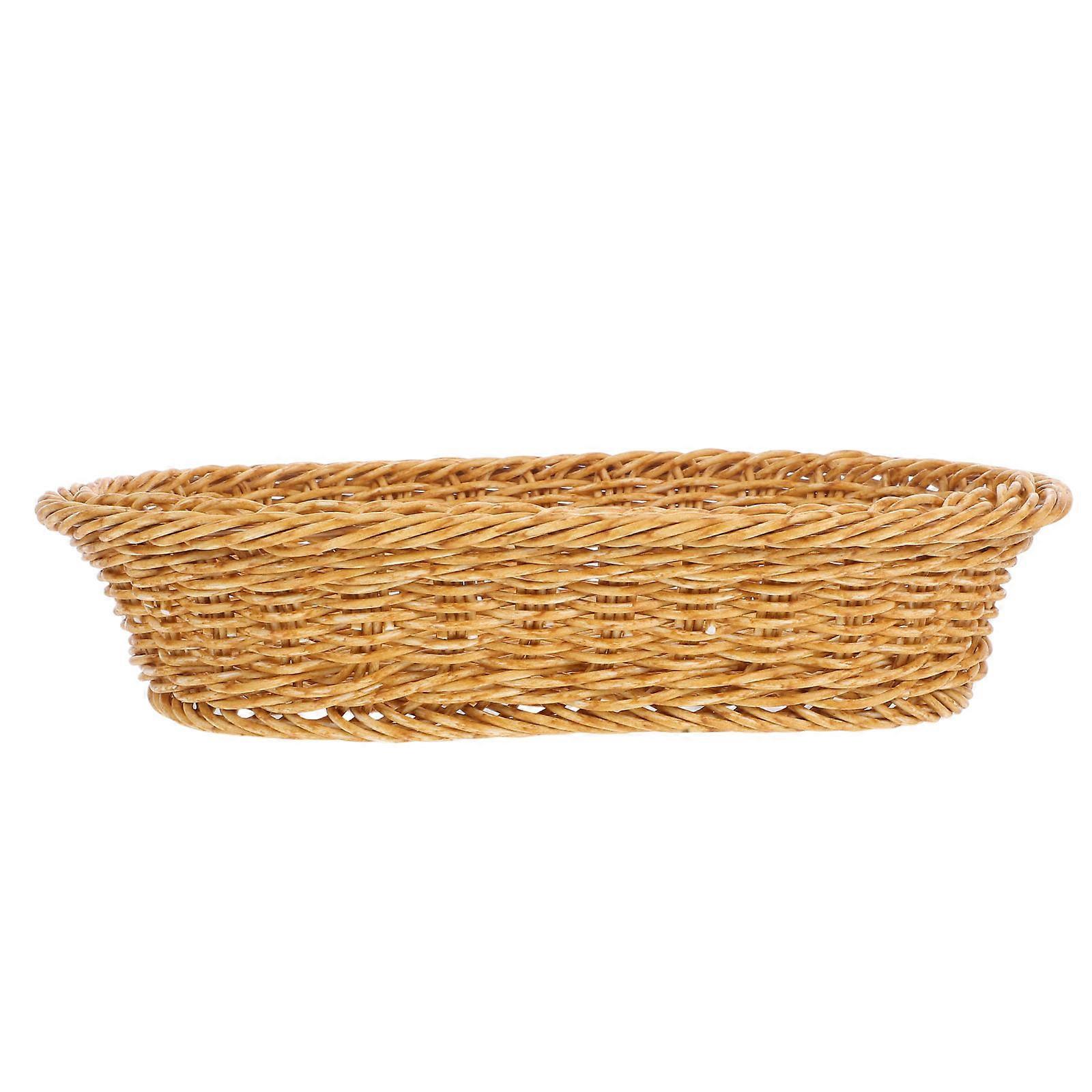 Bread Basket For Serving Oval Picnic Baskets Weaving Storage Basket Home Decor 1Pack