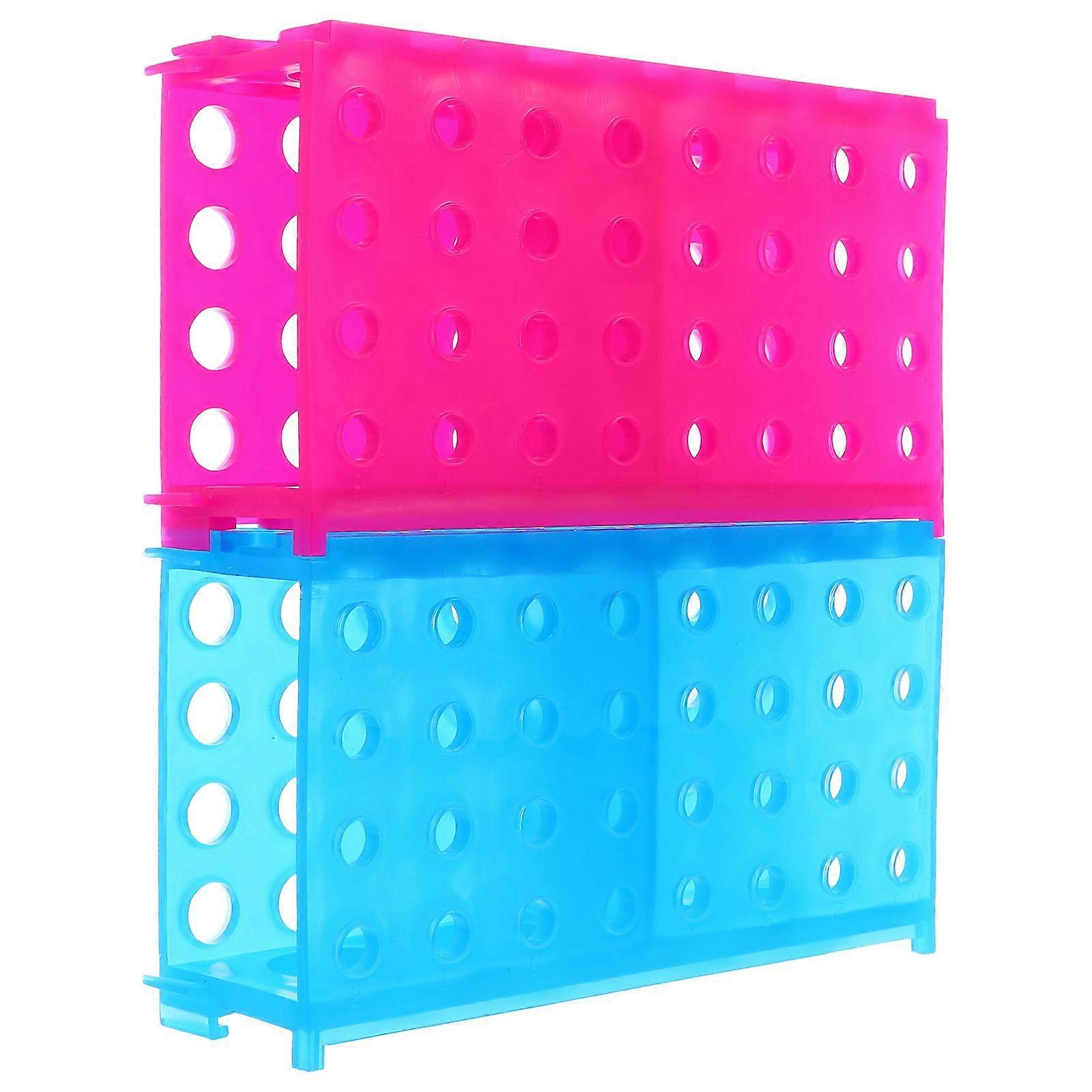 2pcs Centrifuge Tube Rack Storage Holder for Microcentrifuge Tubes Random Color