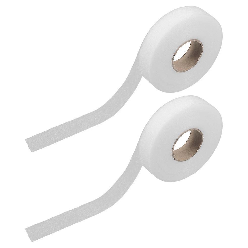 2 Rolls Iron On Fusing Tape for Fabric, Wide Hemming for Pants, Curtains, Clothes, and Pillowcases, No Stitching Required, Quick DIY Sewing Supply