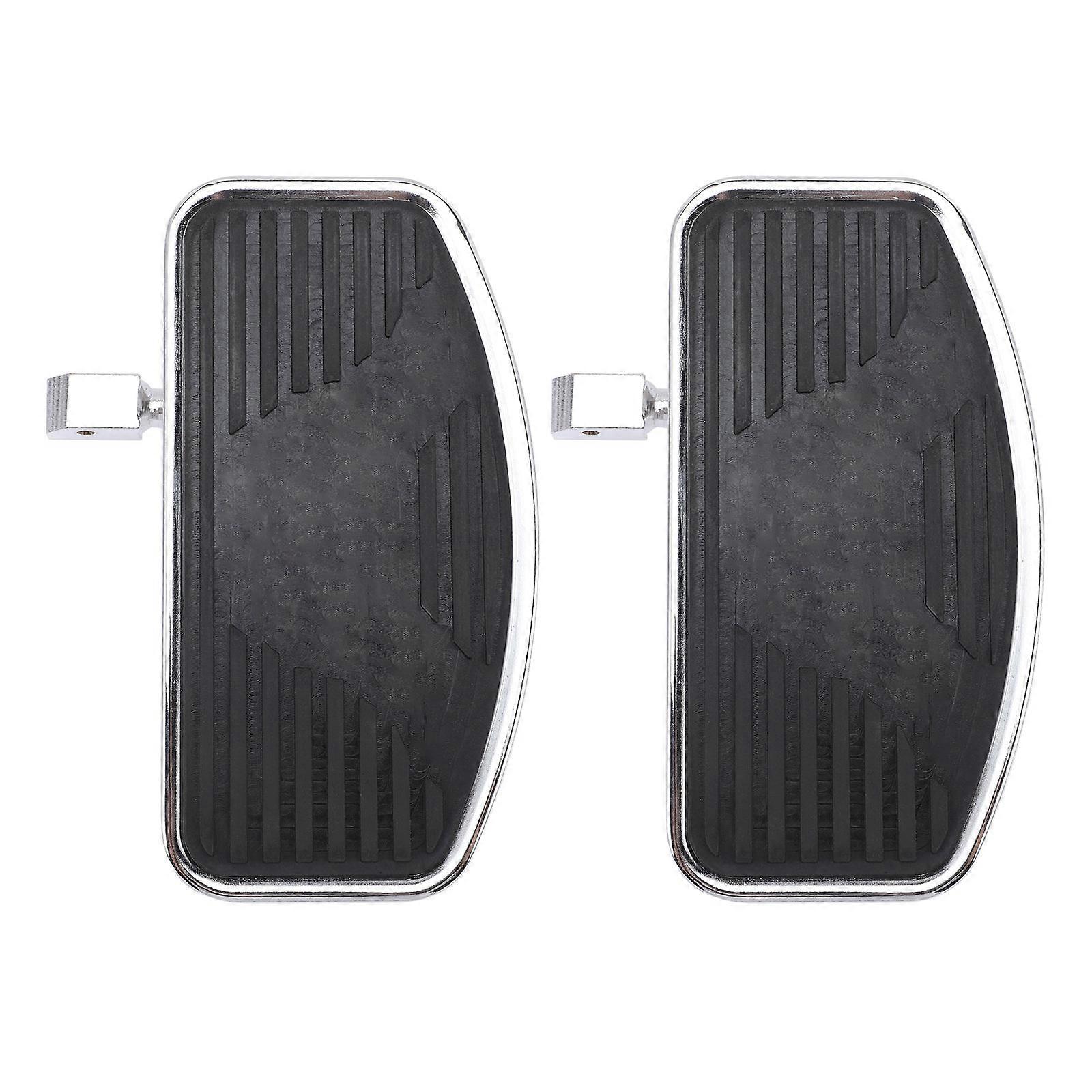Motorcycle Footboards Easy to Assemble and Disassemble Rubber 24x12.5cm 1 Pair