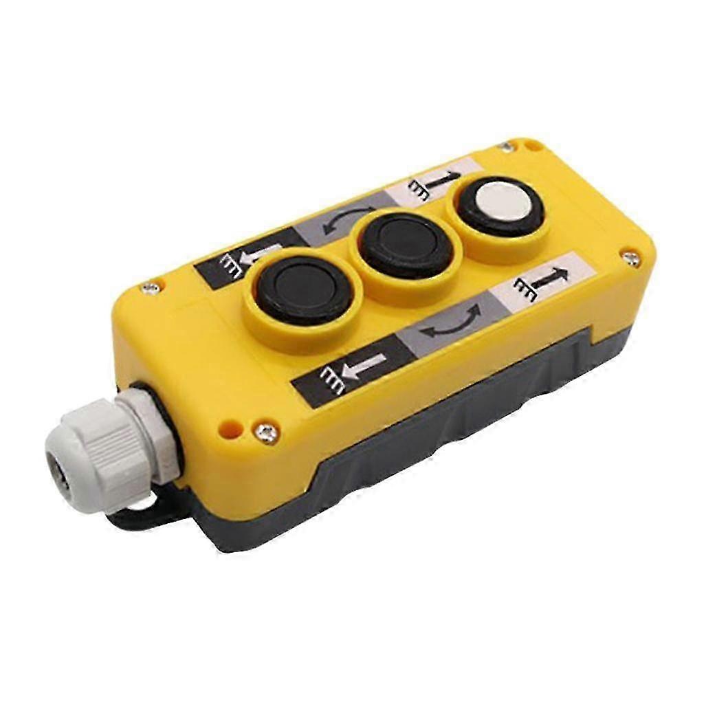 Crane Trailer Hoist Push Button Switch, 3 Button Industrial Remote Control