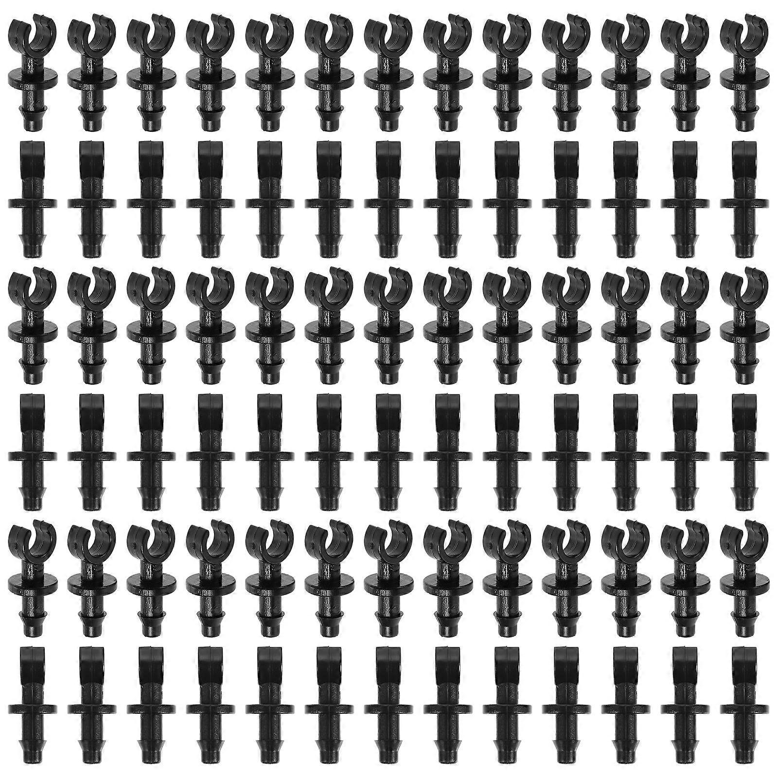 Hose Barbed End Caps 100pcs for Drip Irrigation Systems Durable Garden Hose Plugs, Easy to Install without Tools for Daily Use and Replacement