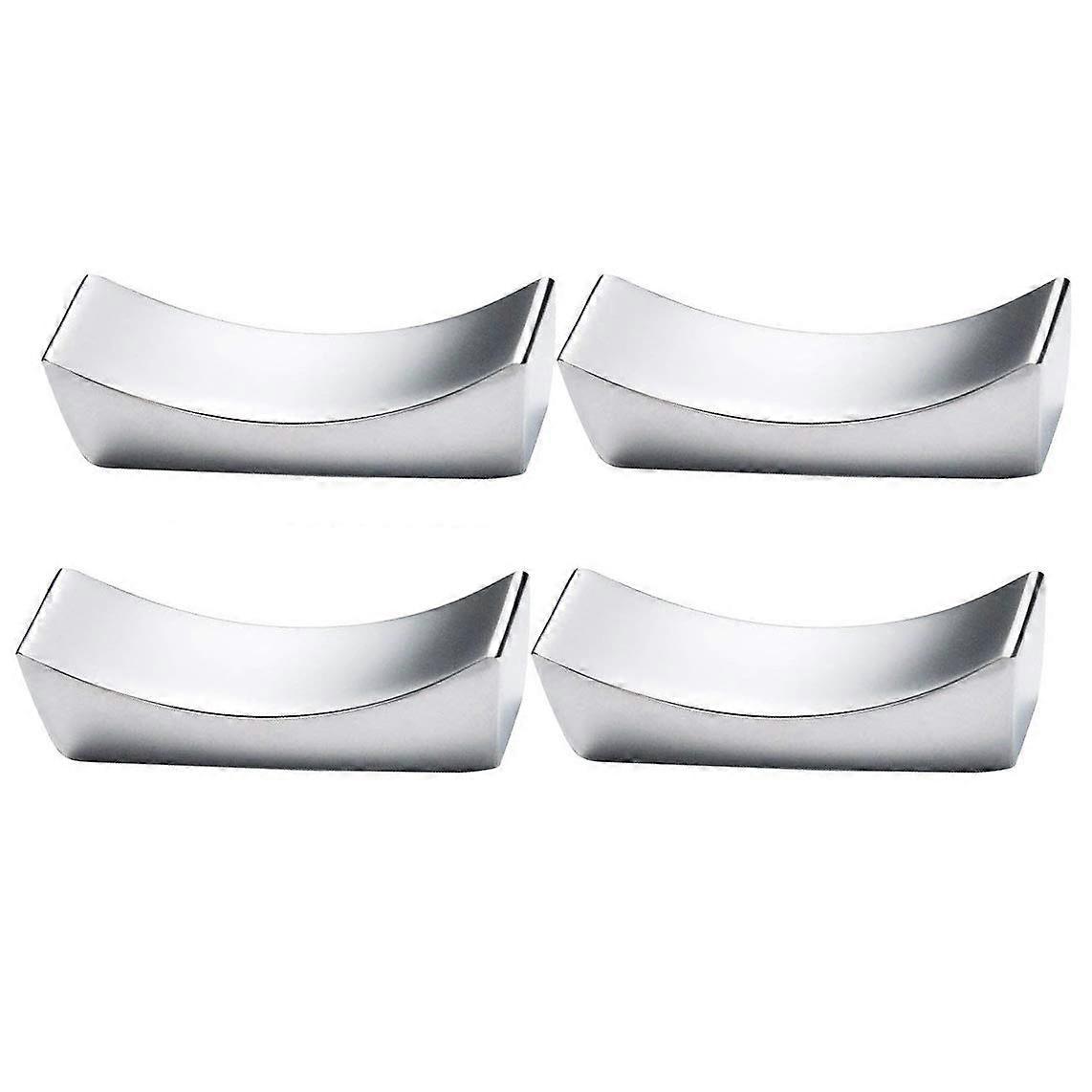 Stainless Steel Chopstick Rest Set of 4 - Kitchen Food Stick Holders for Dining Table, Durable and Elegant Design