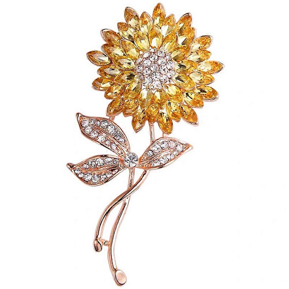 Here's a refined and engaging product description based on your input:
**Sunflower Brooch Pin for Women – Charming Floral Accessory**
Brighten