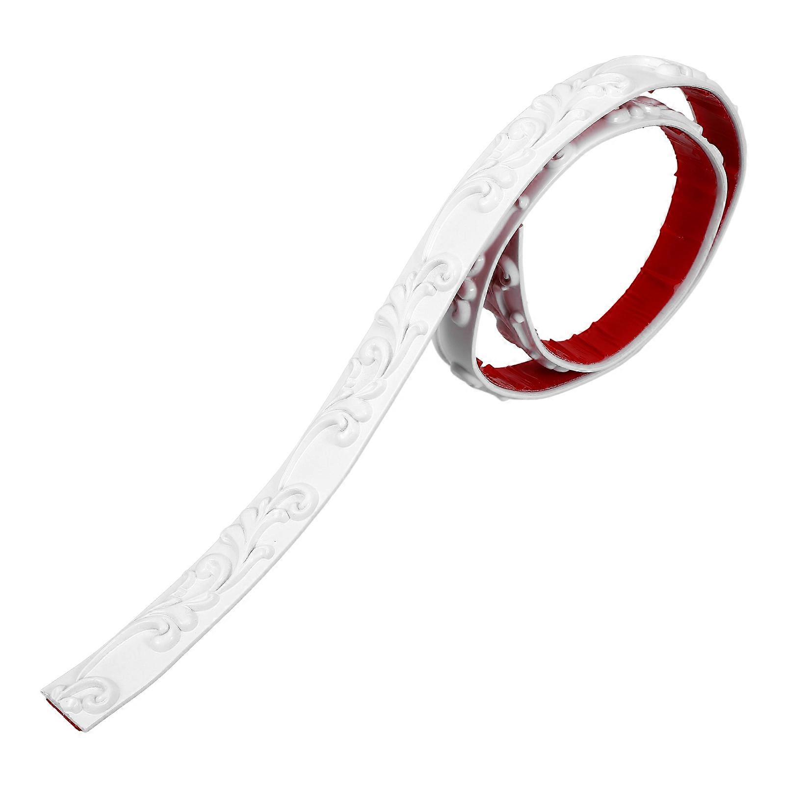 Mirror Edge Trim Molding Trim Corner Line Enhancement PVC 39.4X1.0X0.2in Ceiling Decor 1 Roll