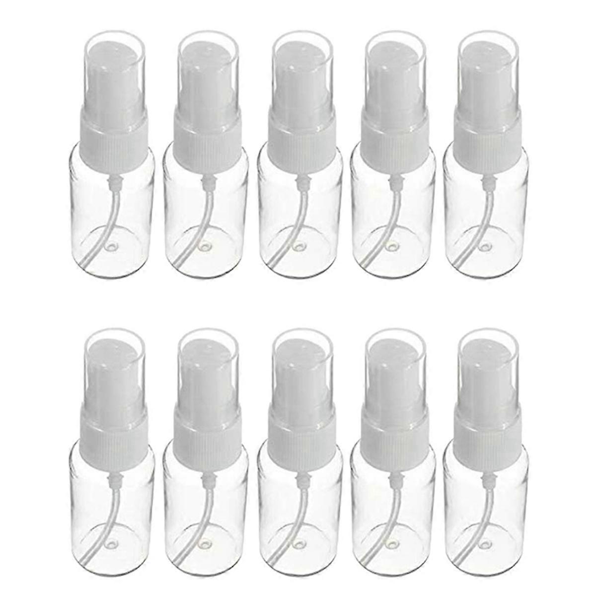 10Pcs Beauty Transparent Plastic Perfume Empty Bottle Small with Fine Bottle 20Ml