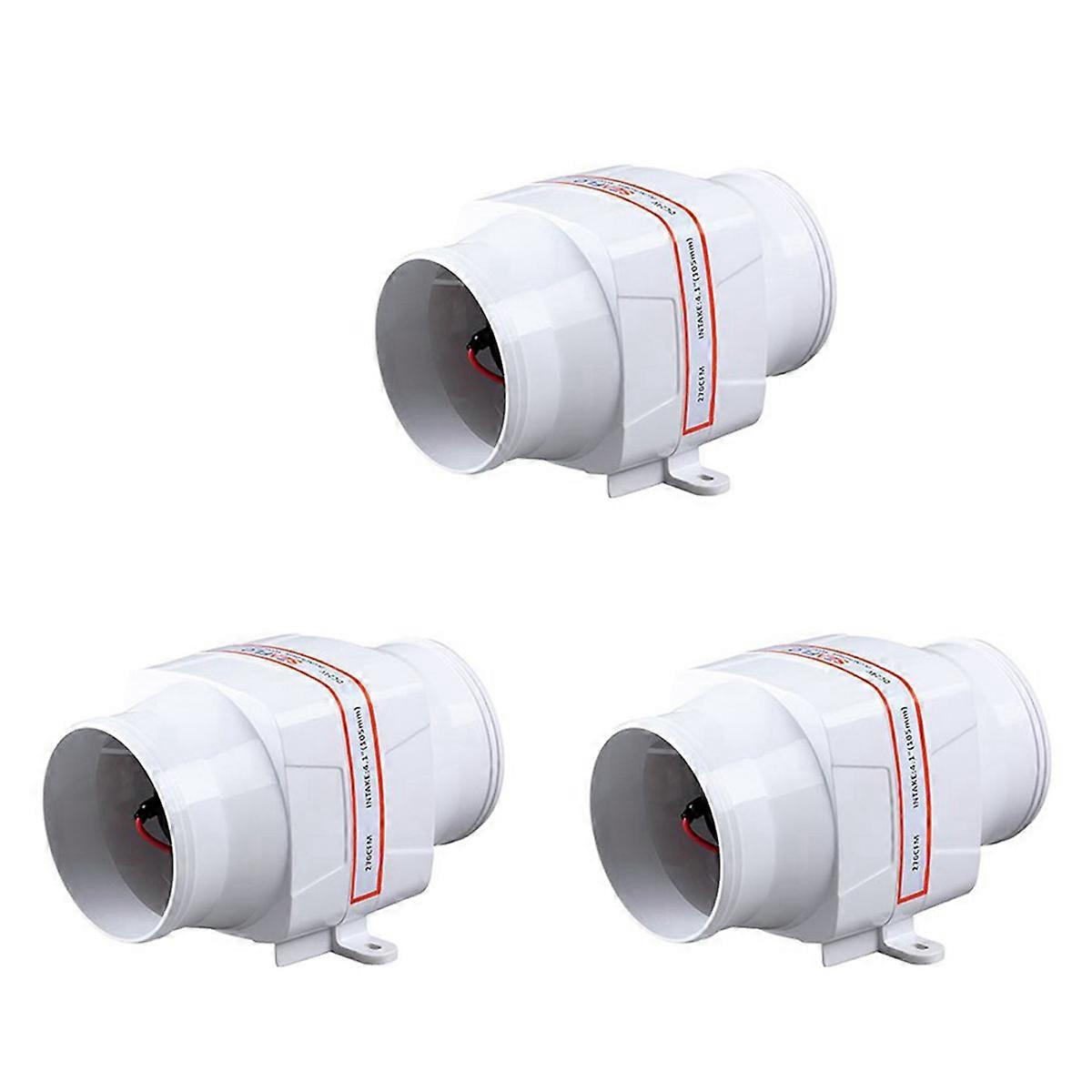  Inline Marine Bilge Luftgebläse 12V 270 CFM Leises Boot Weiß