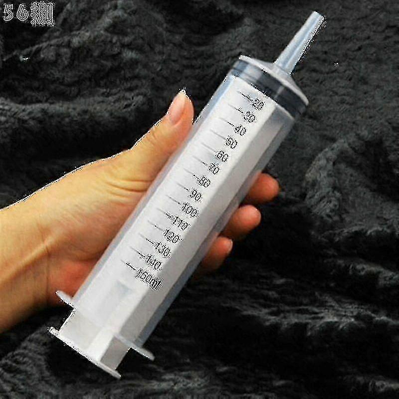100-200ml可重复使用的大塑料水培营养测量注射器-9