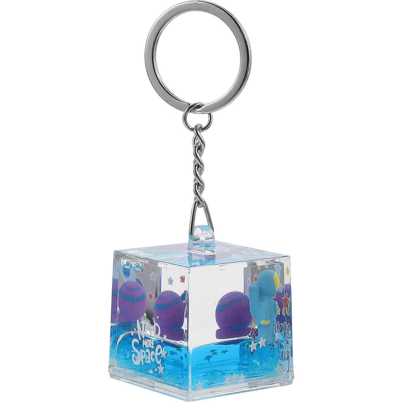 Astronaut Liquid Quicksand Pendant Astronaut Keychain Decoration present .5x3.5cm Personalization 1Pc