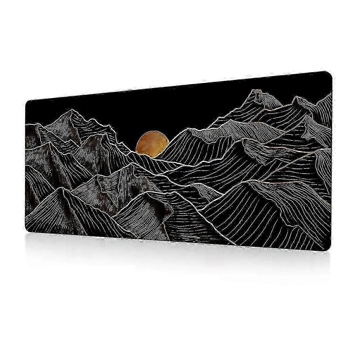 Big Mouse Pad Gaming Mouse Pad Desk Pad Long Computer Keyboard Mouse Mat Mousepad with Non-Slip Bas