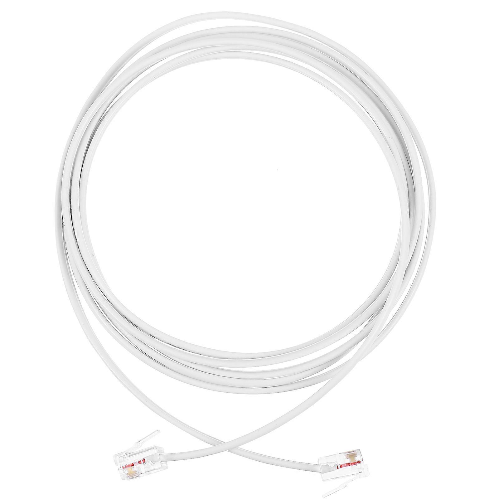Flat Telephone Connecting Cord for Modems, Fax Machines & Phones – Flexible Design, Universal Compatibility with Various Devices