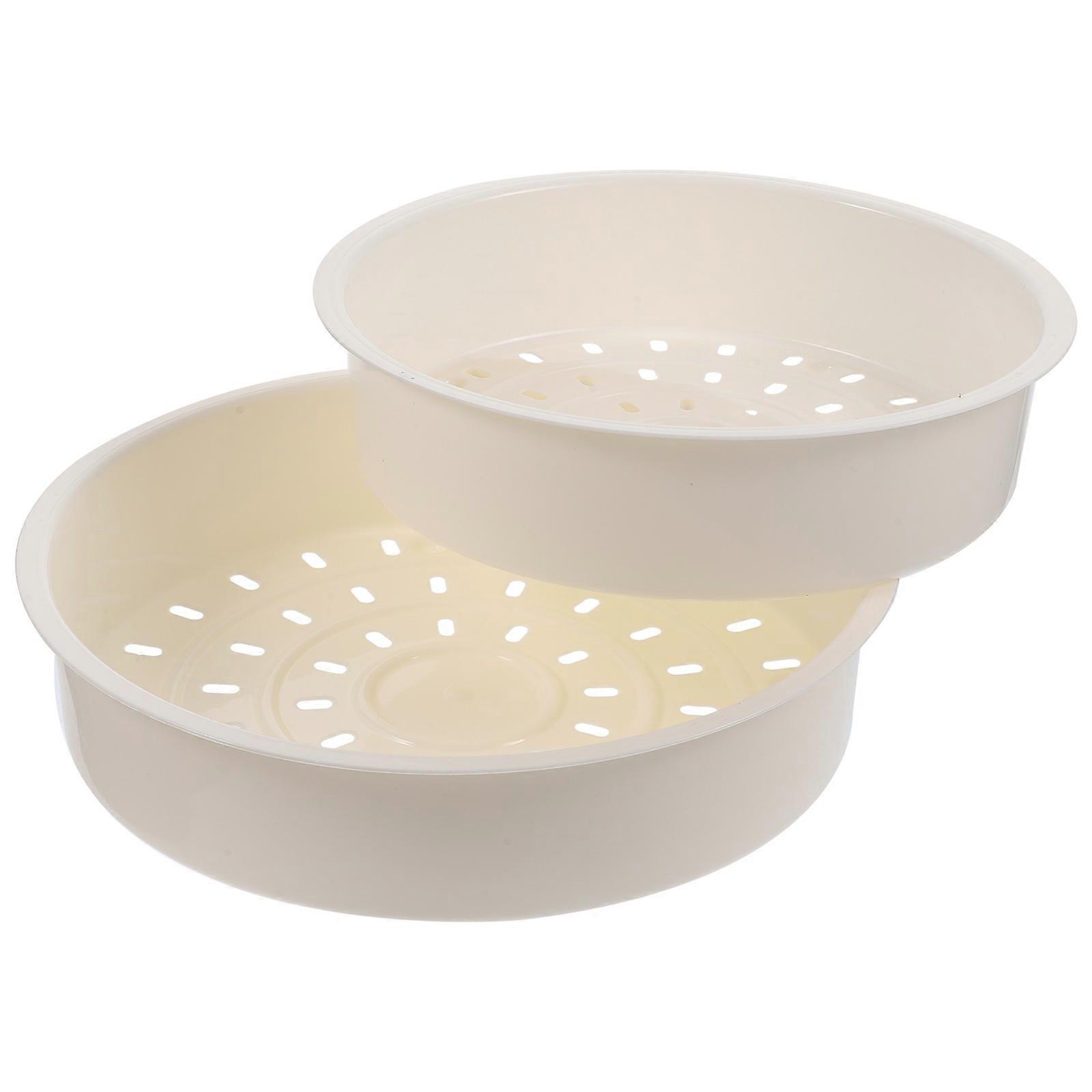 2pcs Steamer Basket Steam Insert for Dumplings Dim Sum Buns Lightweight Kitchen Cooking Accessory Easy to Clean and Store