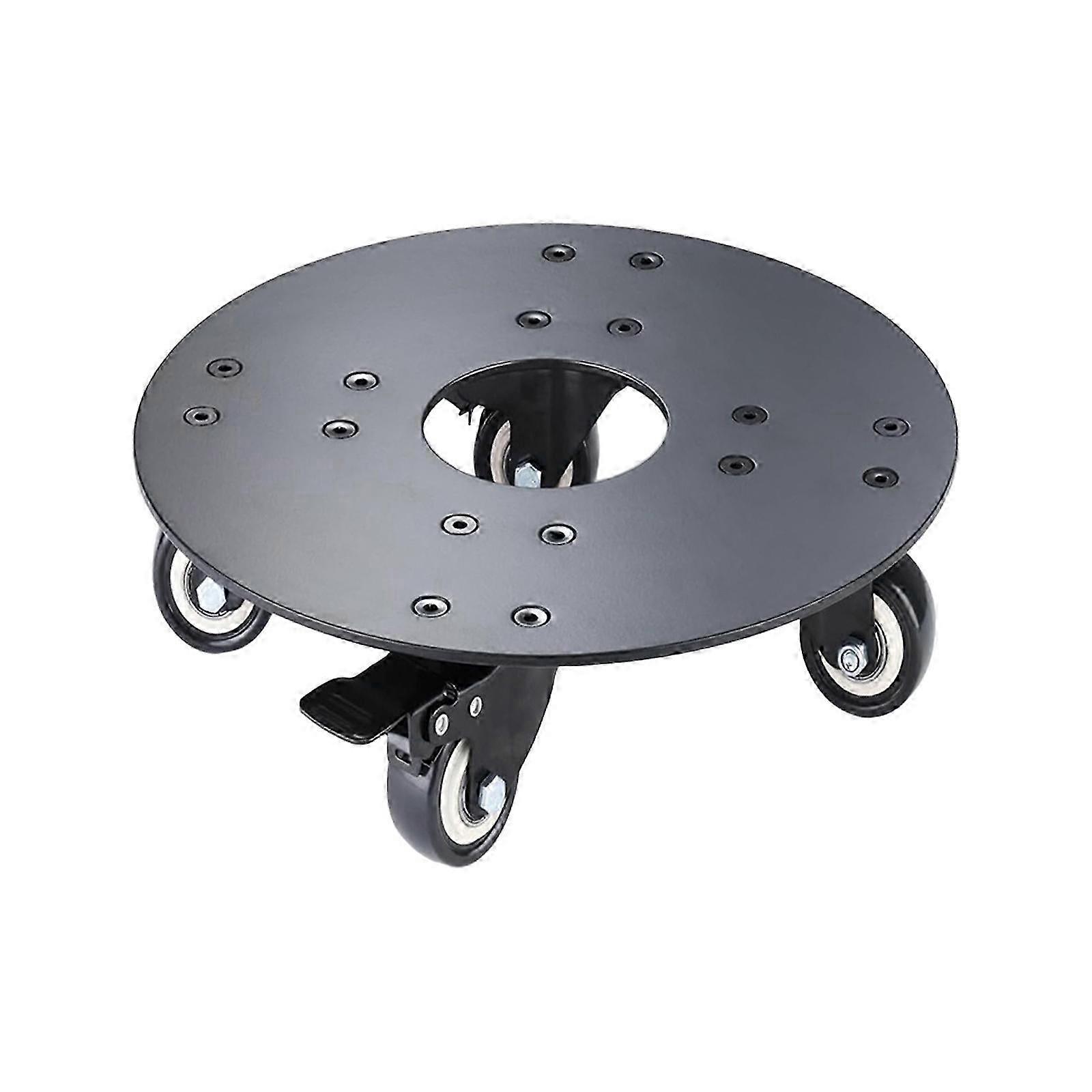 (12 polegadas) Base de rolo de planta de alumínio com rodas de rolamento duplo, 12 14 16 polegadas de suporte de vasos redondos para fácil movimento, carga de 500lbs 12 polegadas