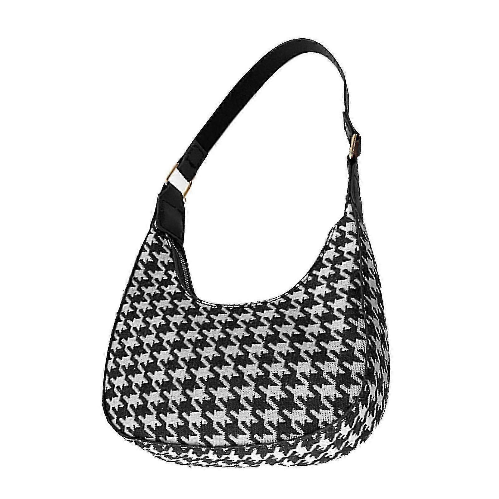 Élégant et élégant sac à bras de grande capacité avec un motif délicat en demi-lune et 2 sangles, convient à diverses marques, taille libre
