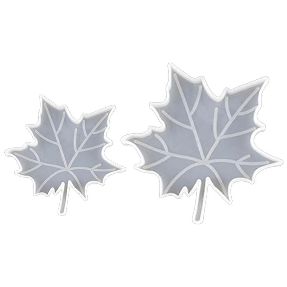 Leaf Coaster Casting Mold Silicone Molds For Epoxy Resin Diy Crafts Making 2Pcs