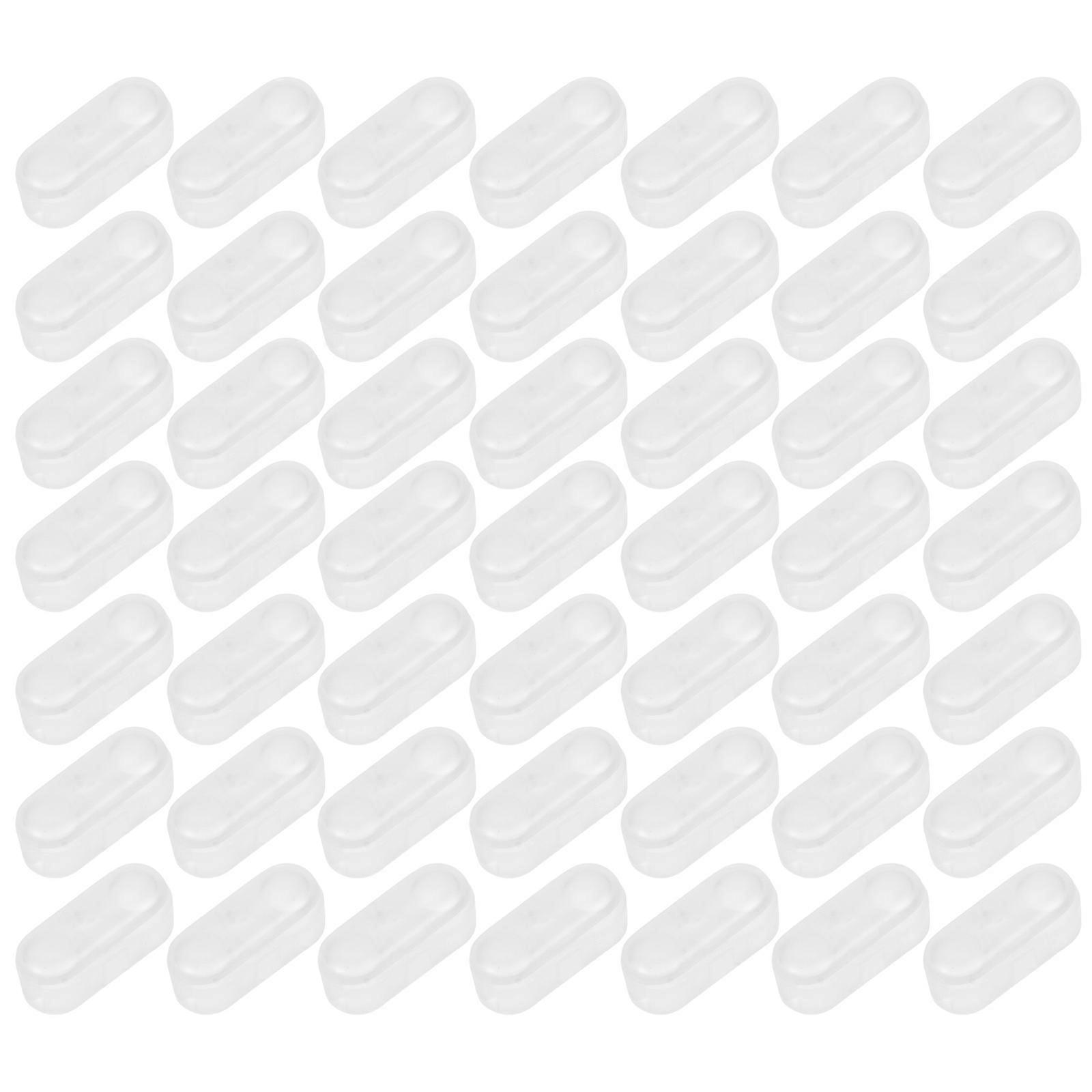 50pcs Transparent Beaded Ball Chain Connectors for Vertical Blinds, Lightweight Clips for Window Shades, Fan Chains and Light Pulls, Easy