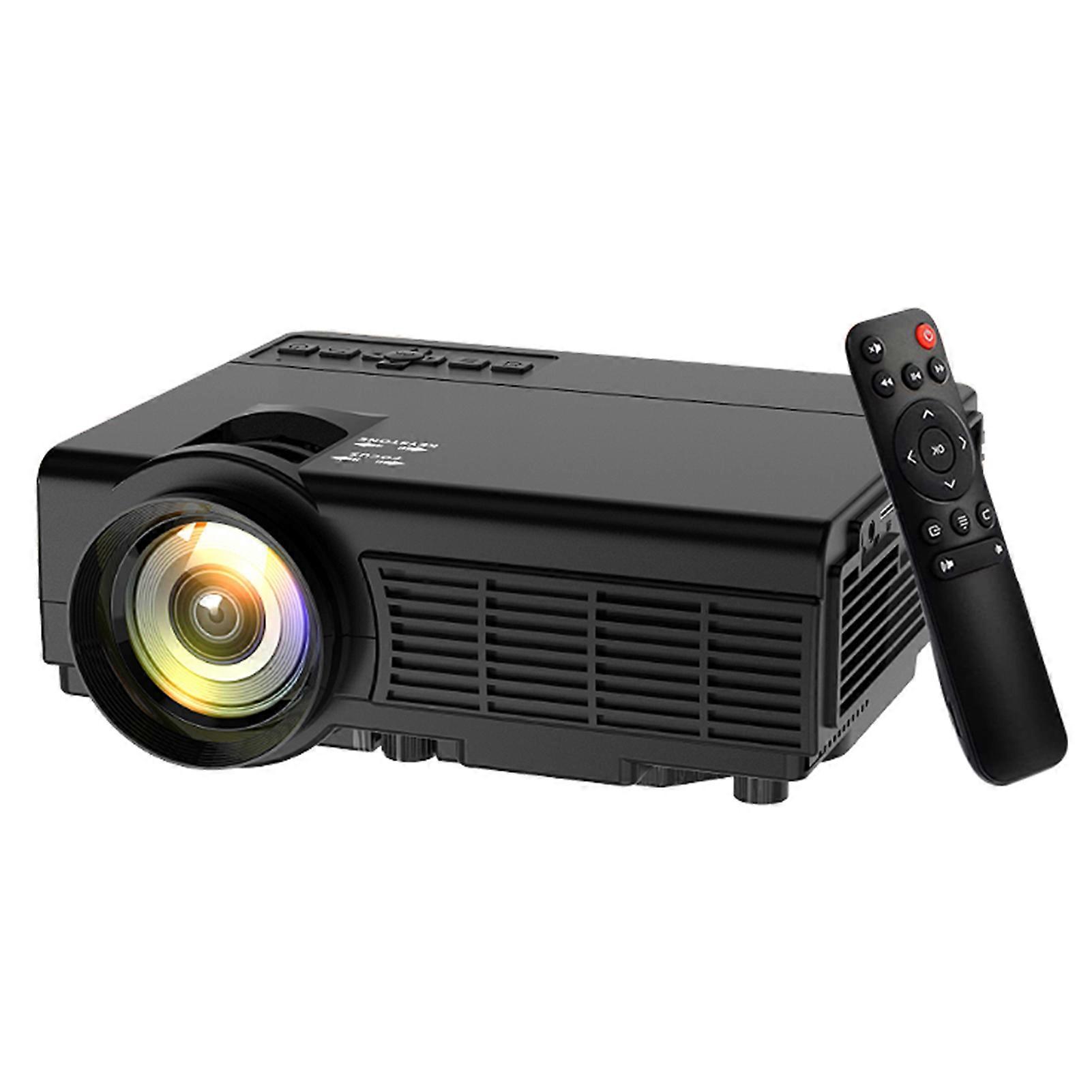 1080P LCD Portable Projector with WiFi/BT, Remote Control, iOS/Android Compatible