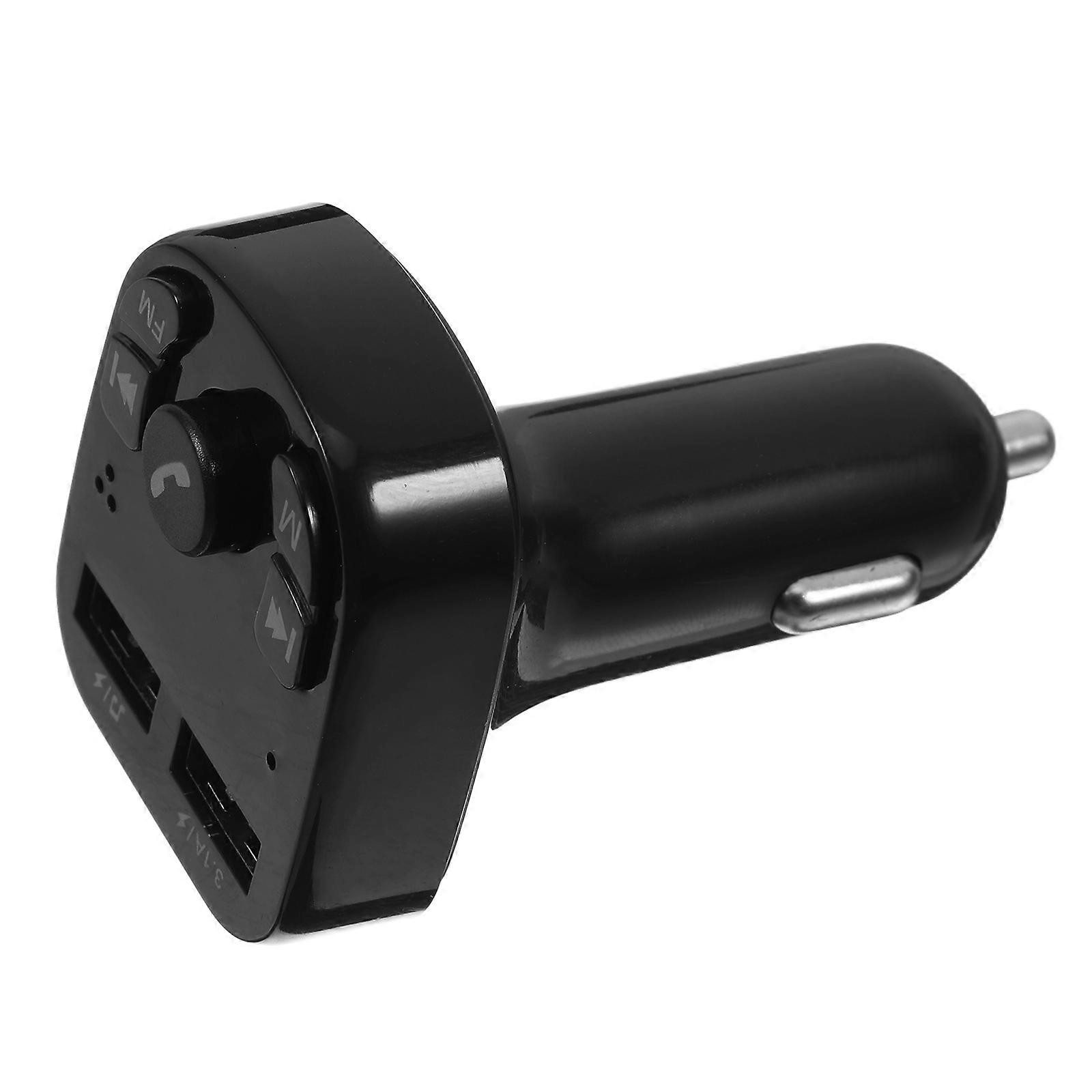 Portable Car Player Usb Player For Music Hands Free Calling Black 1Pcs