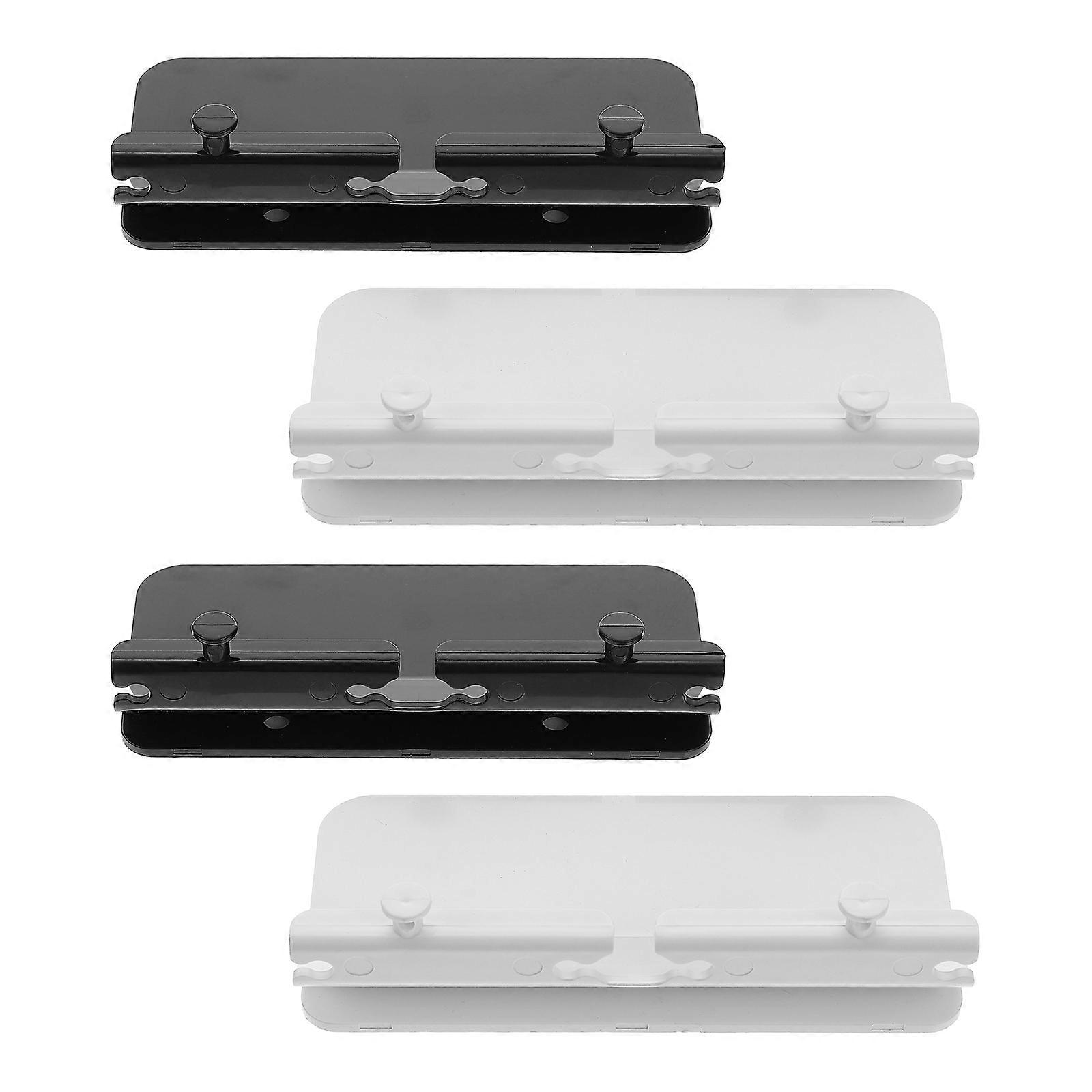 White Cell Phone Rack with Strong Adhesive for Storage Practical NailFree Design Fits Most Phones 4pcs