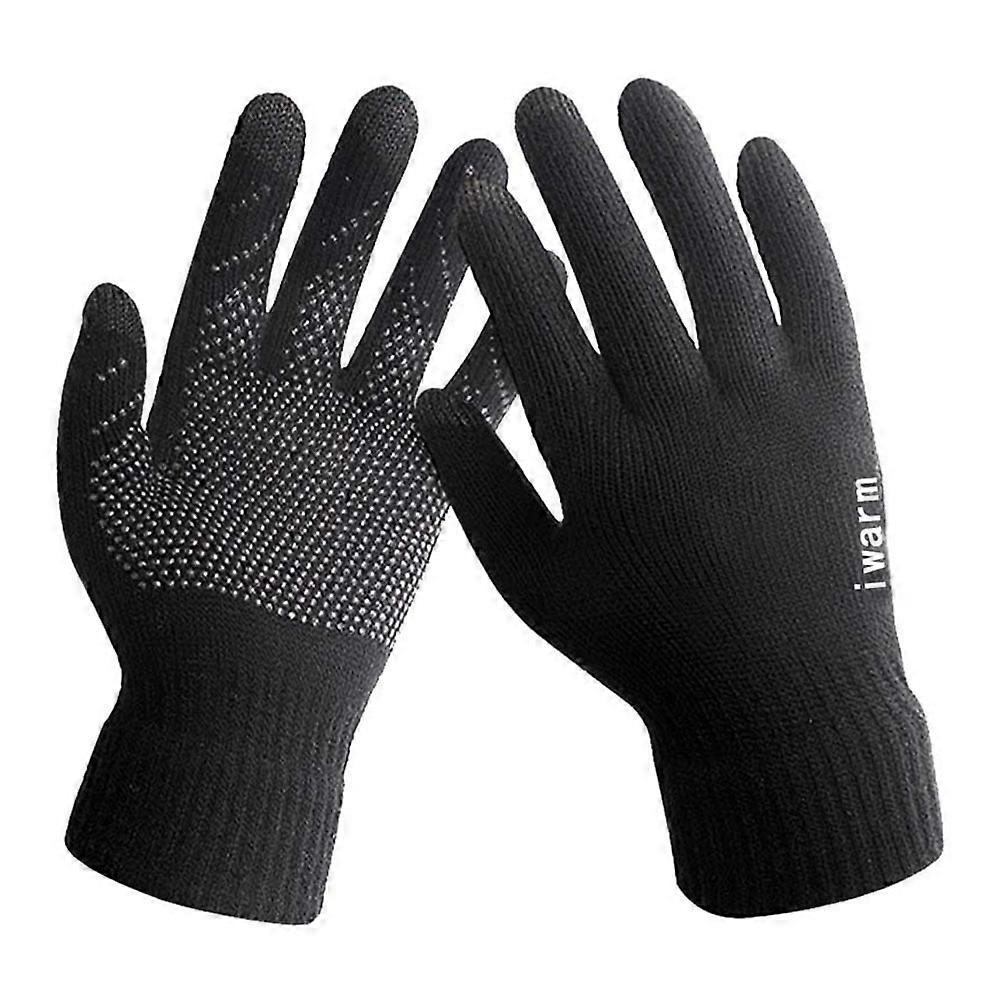 Cold Weather Gloves with Universal Touchscreen Support and Windproof Elastic Wristbands