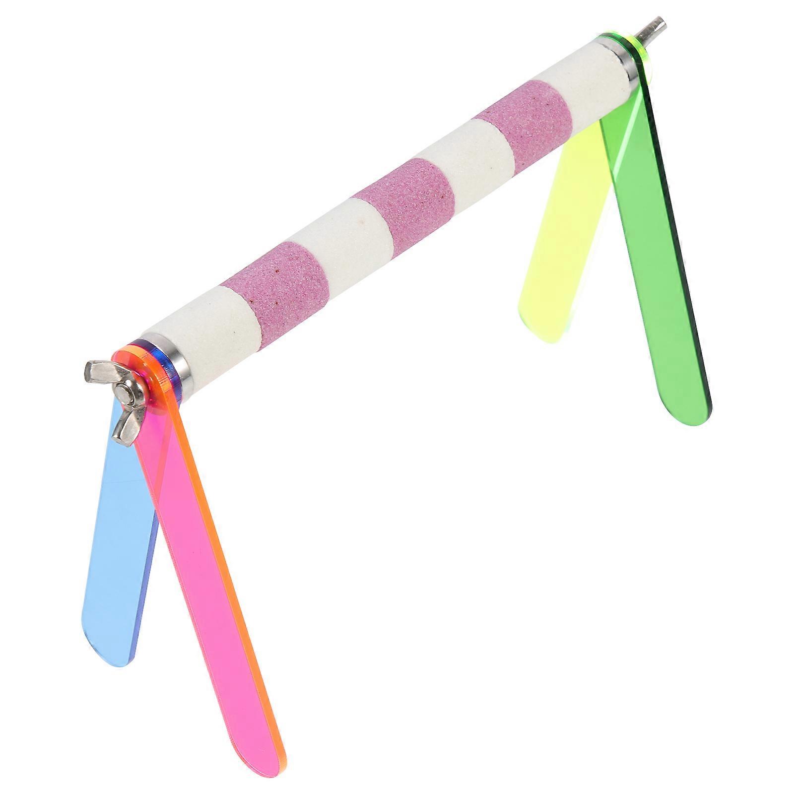 Bird Perch Stand Parrot Accessories Training Aid 20X10X2CM 1Pcs