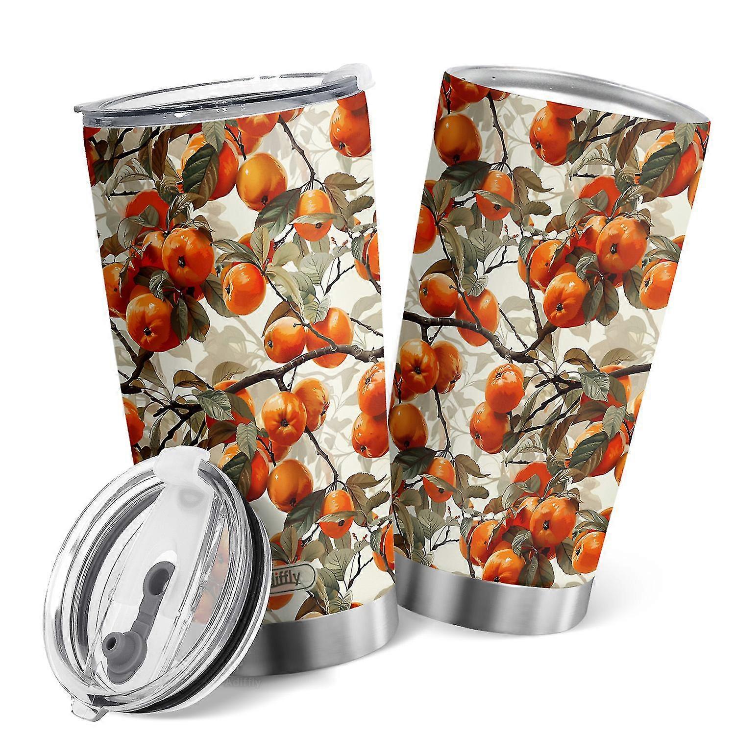 Oranges Design Tumbler 20oz tasse isolée sous vide pour le café