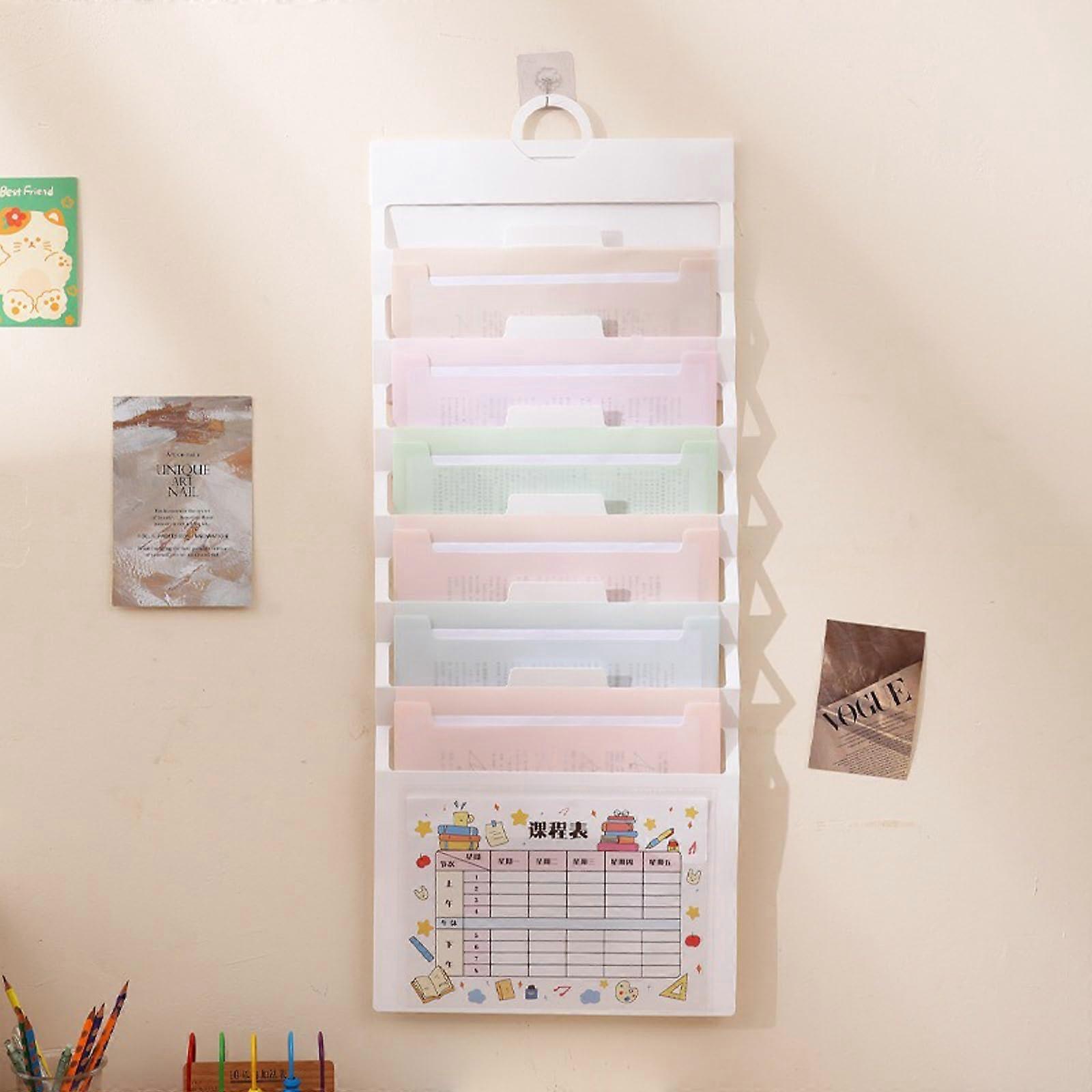 Hanging File A4, 6 Layers, Foldable, Portable, Document Protection (White)