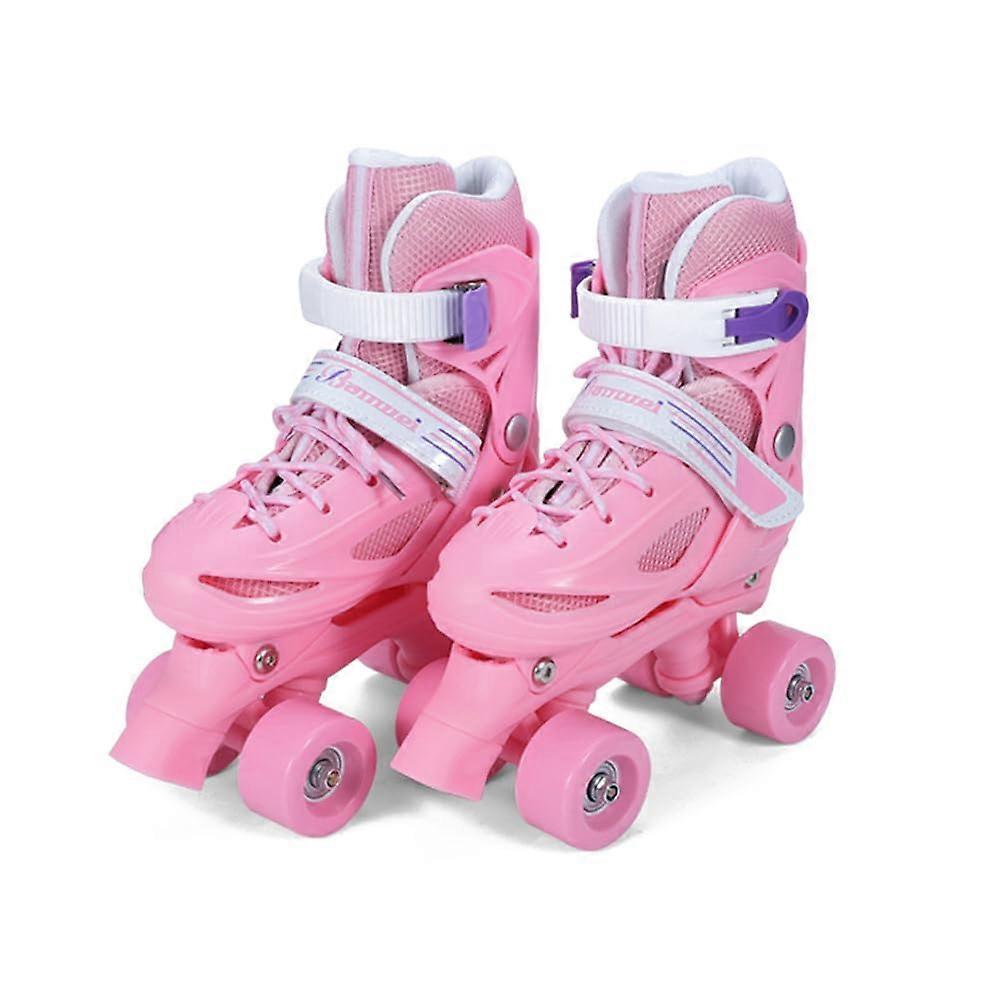 Breathable Skating Shoes For Kids Beginner Roller Skating Shoes Adjustable Size Stable Children Skates