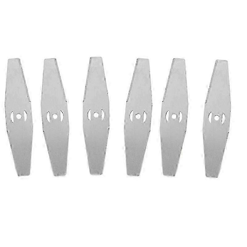 6 Pcs Metal Grass Trimmer Blade String Trimmer Replacement Accessories Saw Blades for Lawn Mowers