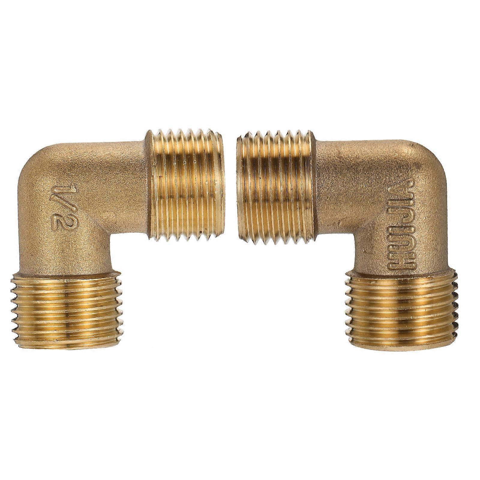 Garden Hose Adapter Water Pipe Joints For Gas Pipe 90 Degree Elbow Materials Thread Design 2Pcs
