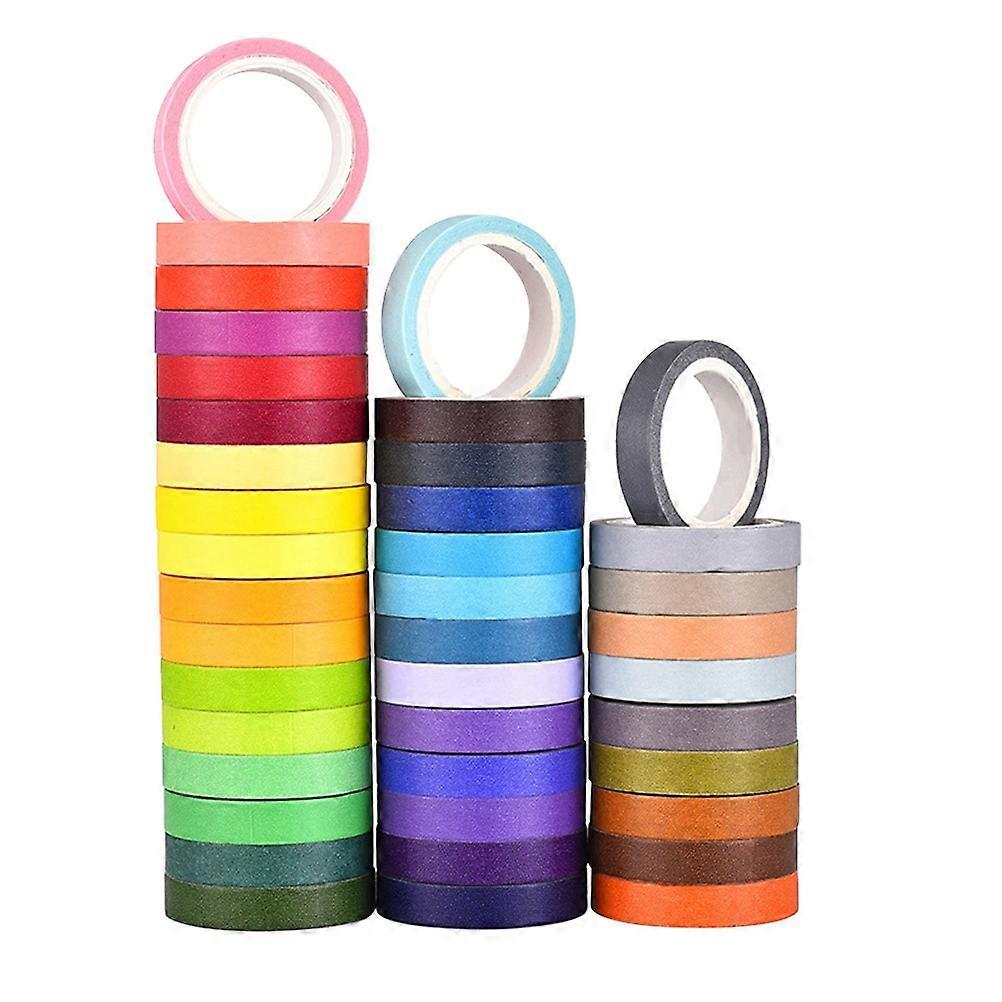 Colorful Decorative Tape Washi Tapes Reusable Non-Damaging for present Wrapping 40Pcs