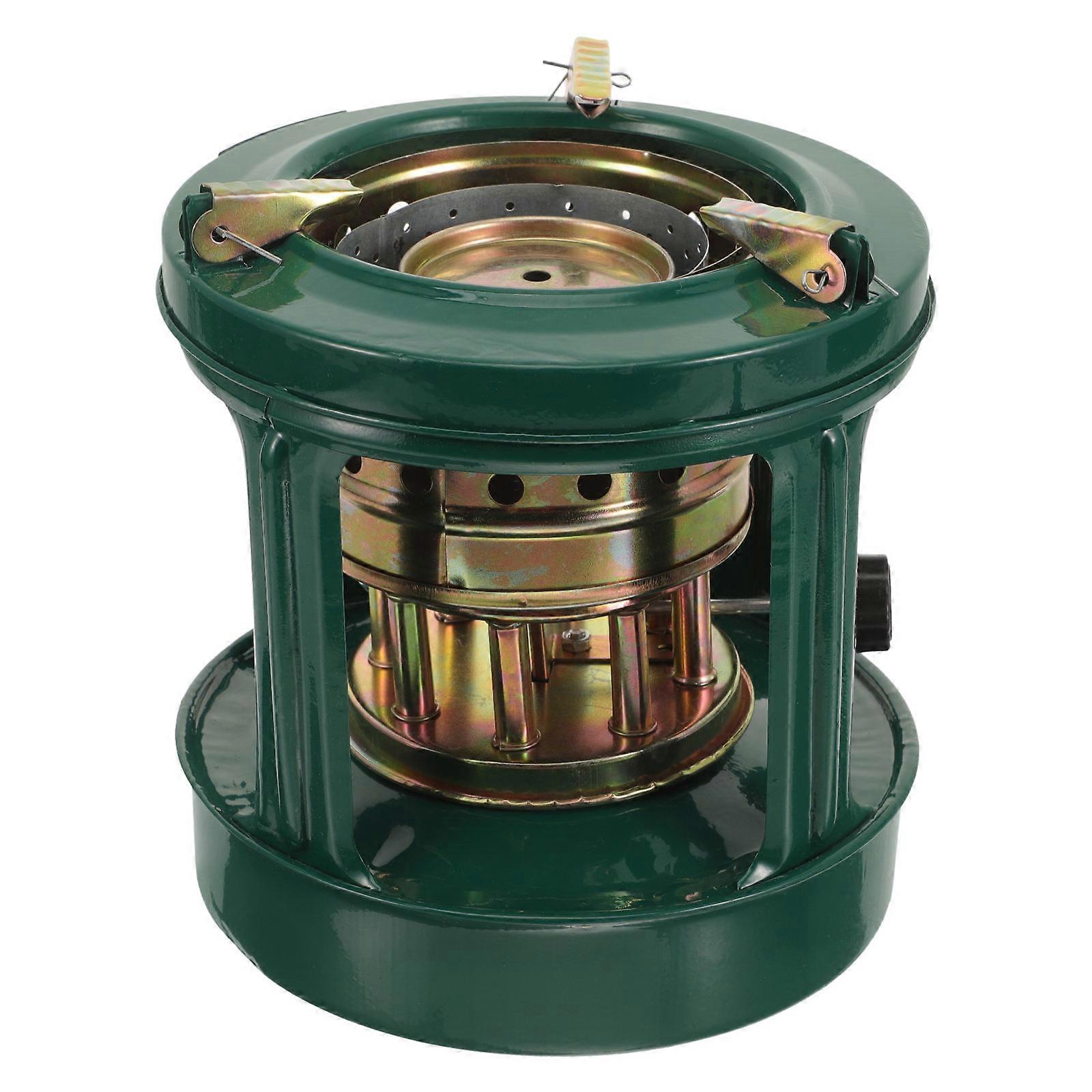 Portable Kerosene Camping Burner Kerosene Stove for Cooking Outdoor Adventure 18x17cm Green Metal 1Pcs