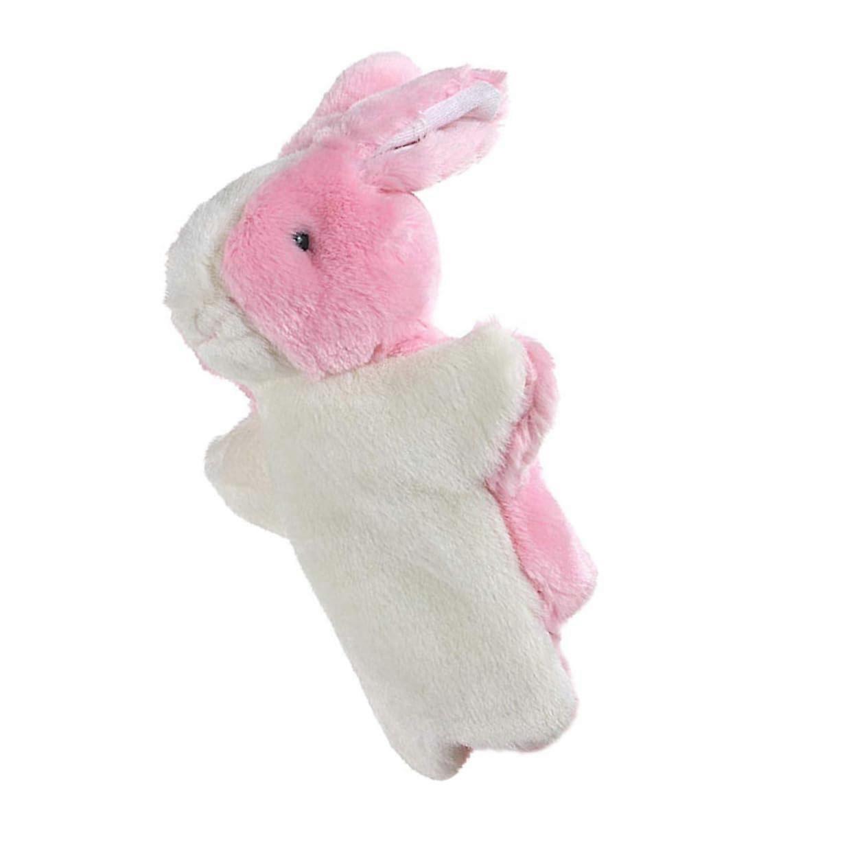 1 piece hand puppet rabbit, funny fabric puppets for storytelling and roleplaying, interactive toys for young girls and toddlers