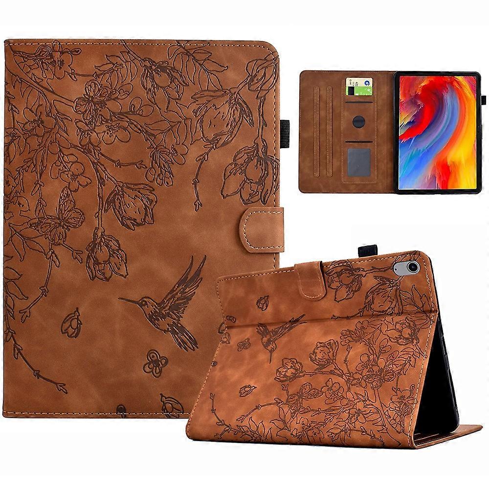 متوافق مع Xiaomi Redmi Pad 2 Case Flower Bird مطبوع حامل بطاقة غطاء لوحي جلدي