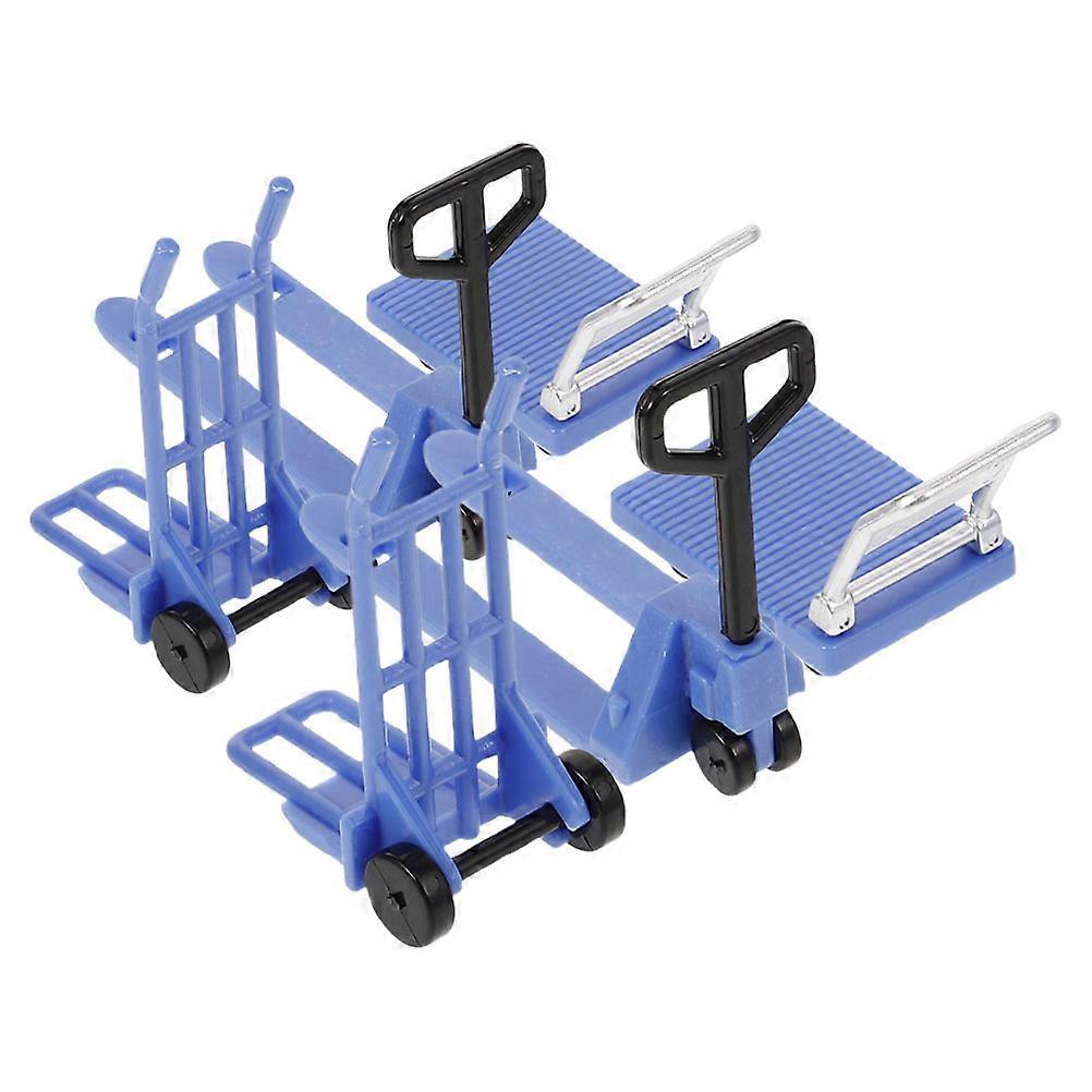 Collectible Mini Construction Tool Model Toys Miniature Design Plastic Blue 2Sets