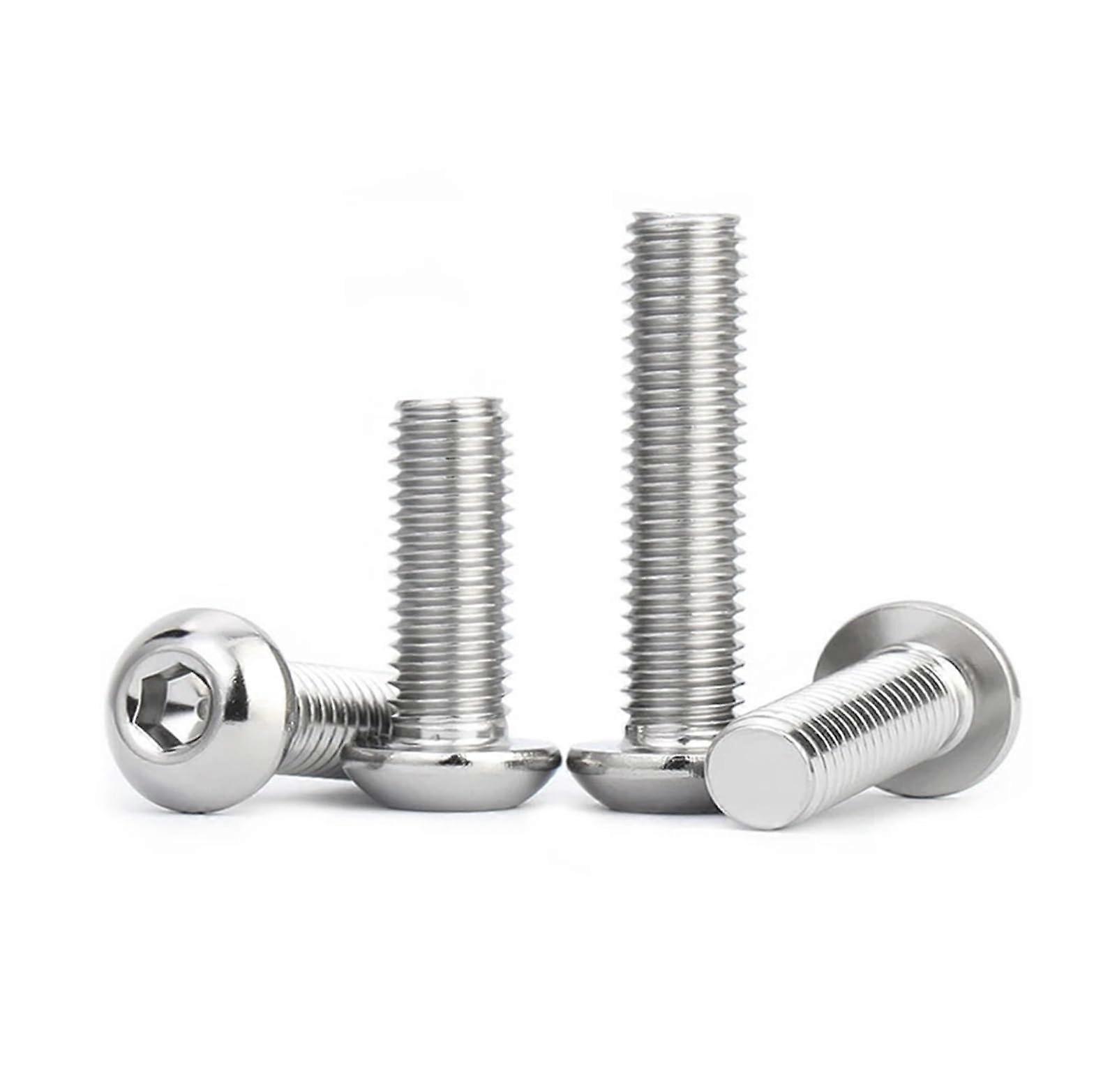 M3 M4 M5 M6 M8 M10 Round 316 A4 Stainless Steel Hex Socket Screws 14mm, M5 20pcs, Internal Hexagon Fasteners