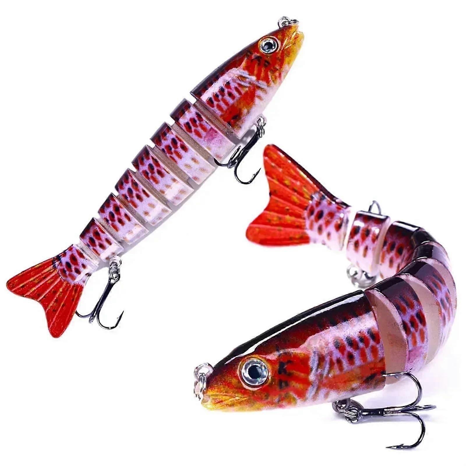 Multipiece Lua lure, 12.8 cm, 18 g, artificial fish, hard bait, micro lure, Luya Dogfish, fake bait, sea fishing (Size: 1)