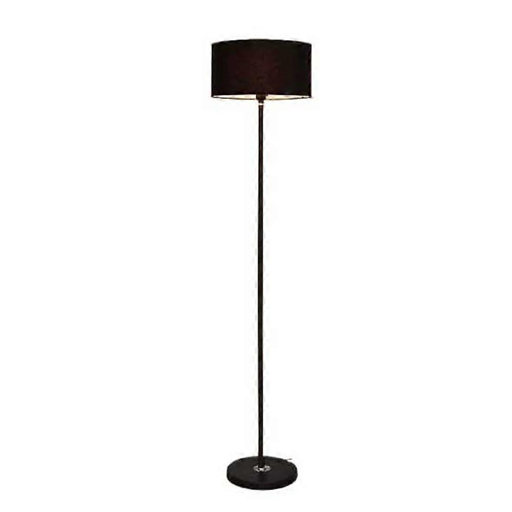 Modern Adjustable Floor Lamp with Fabric Shade, Warm LED Light for Living Room or Reading