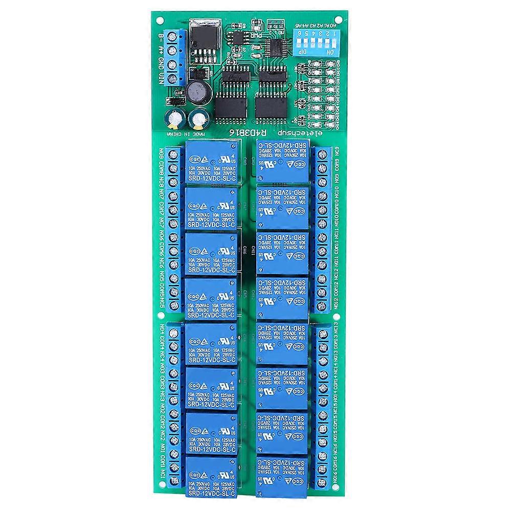 12V 6‑Channel RS485 Relay PLC Electrical Expansion Module for RTU Protocol Remote Control