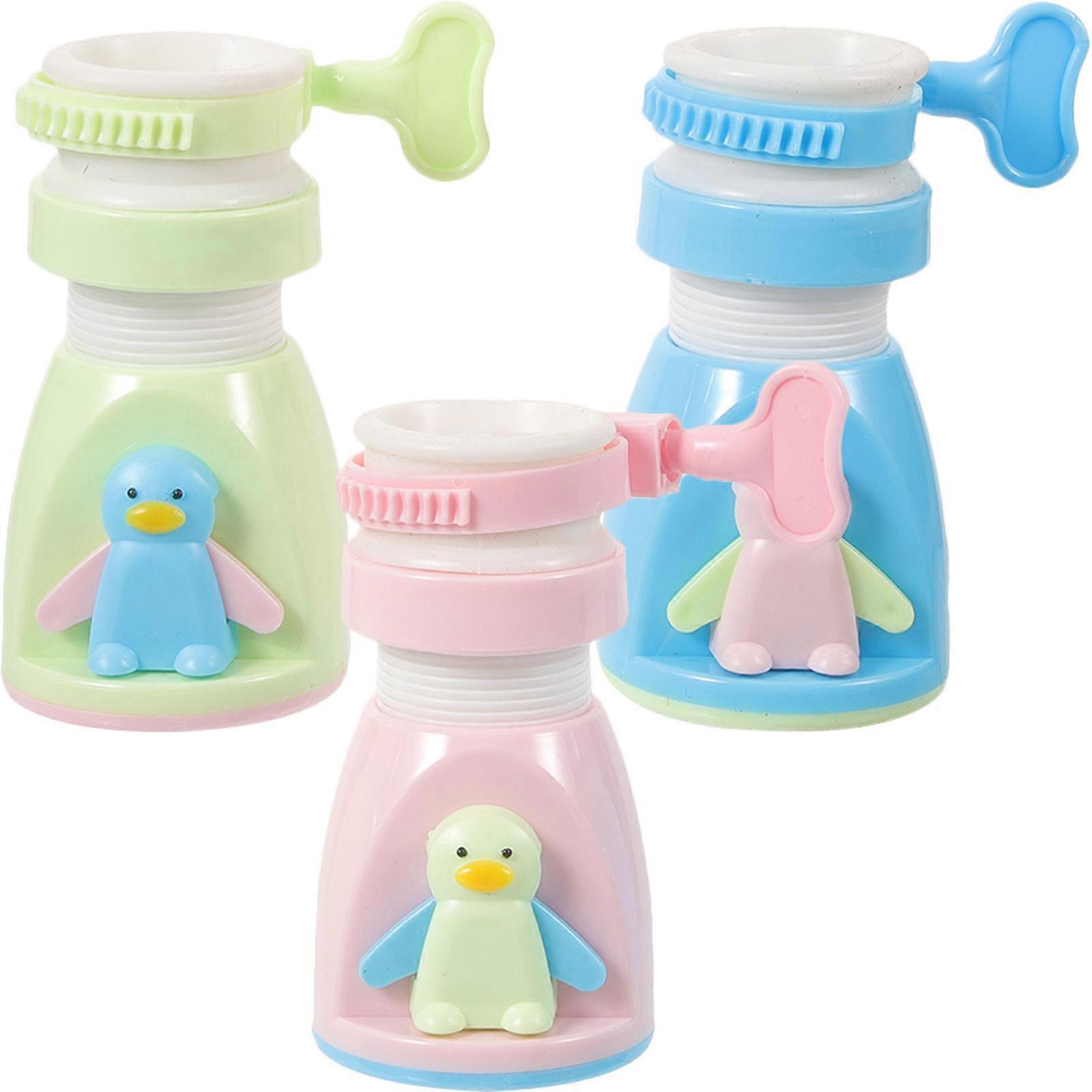 Faucet Extension Penguin Cartoon Sink Faucet Sprinkler Tap Head Extender 3Pcs