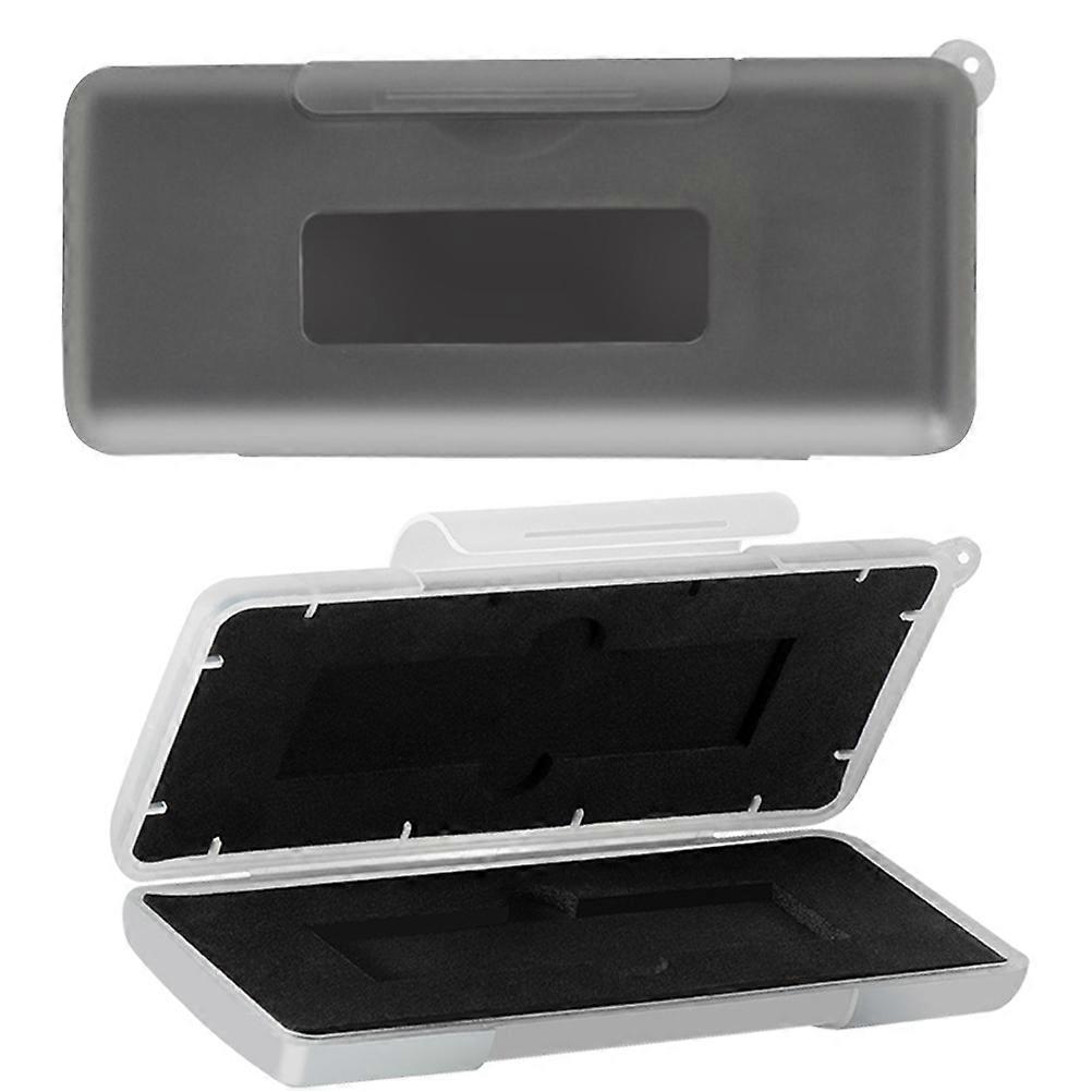 Hard Drive Carrying Case Shockproof Storage Box Compact PP Material Durable Protection Grey White 2pcs