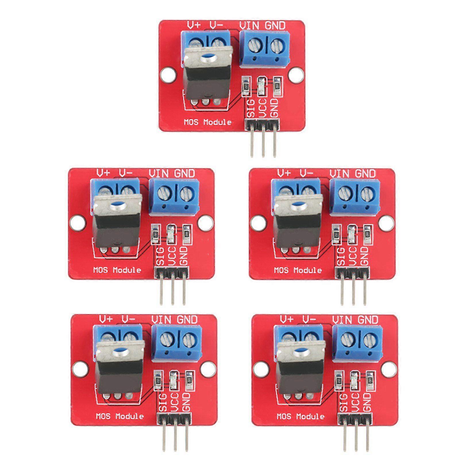 5pcs 3.3V/5V MOSFET Driver Modules PWM Output Driving Boards Output 0‑24V