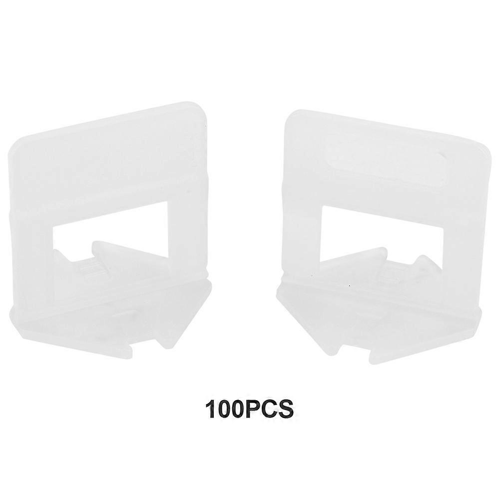 100pcs/Set Plastic Disposable Floor Wall Ceramic Tile Leveling Clips Spacers Tiling Tool(1.0mm)