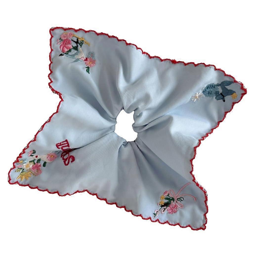 Elastic hairband for women, floral pattern, soft, stretchy, for daily use and outdoor activities
